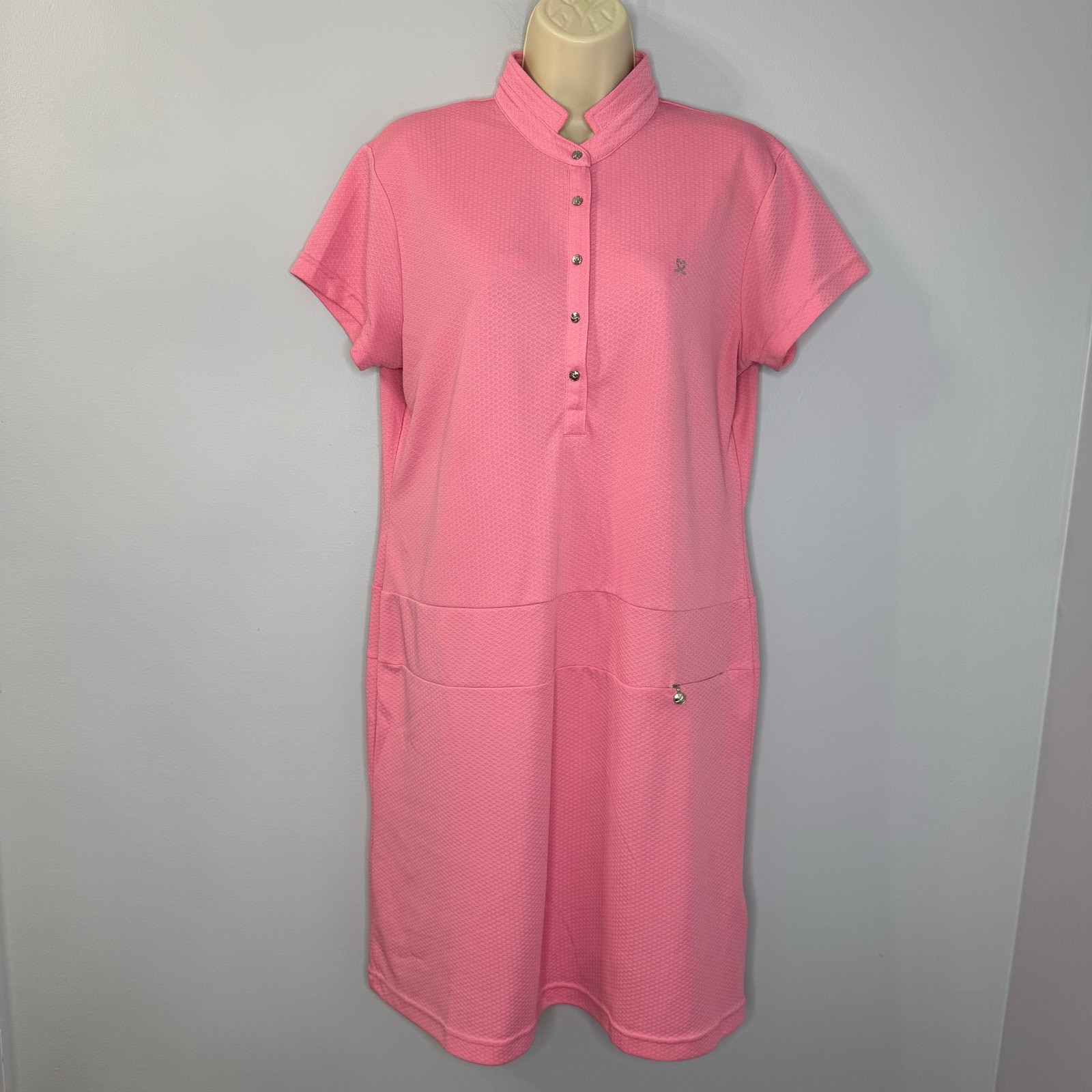 Daily Sports BallinA Cap Sleeve Dress Golf Tennis Women’s Pink Pickleball XL