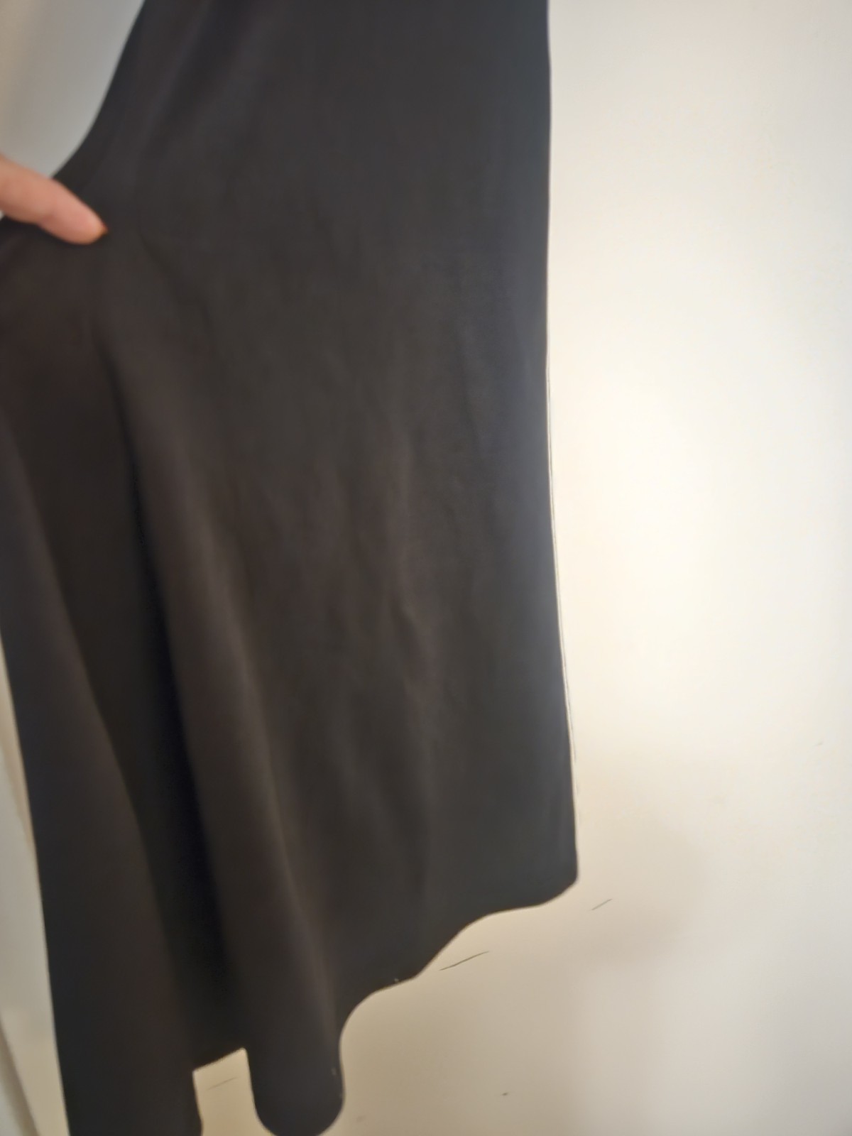 Elegant Black Low Back Dress In Small High Neck Size S