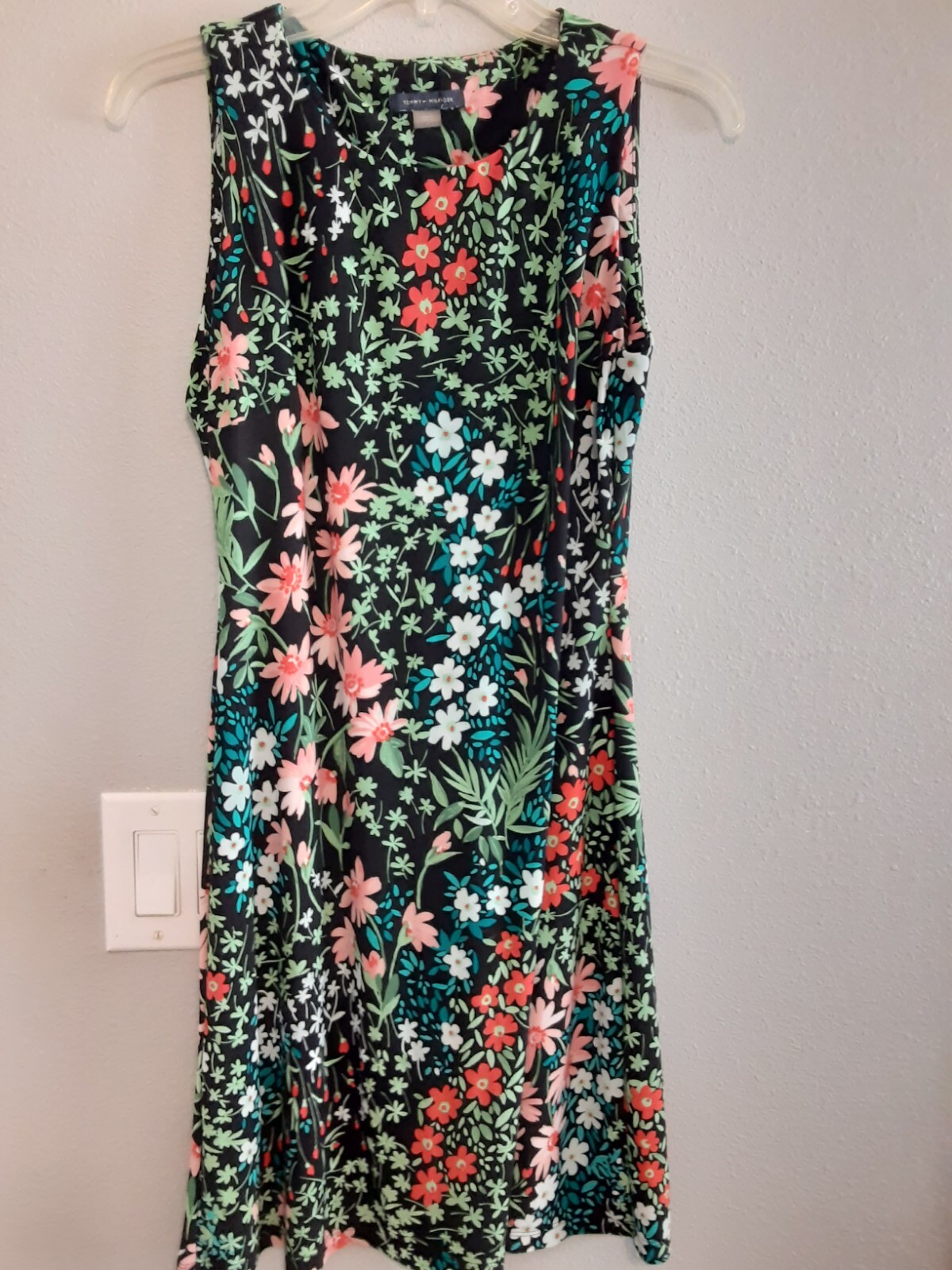TOMMY HILFIGER Women’s Floral Print Dress Blue / Red/Green/Pink Size 2