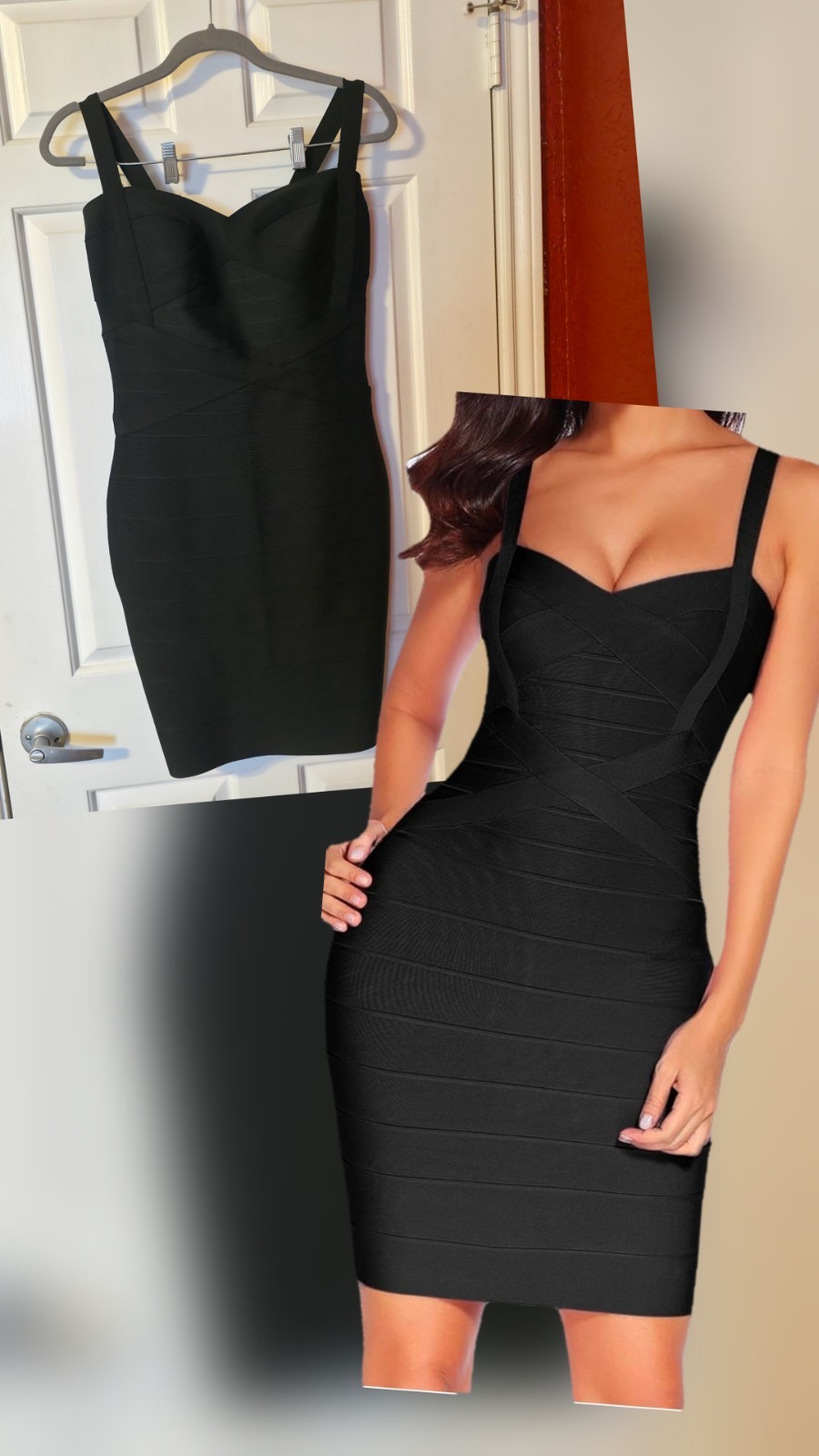 Black Bandage Bodycon Party Pencil Dress
