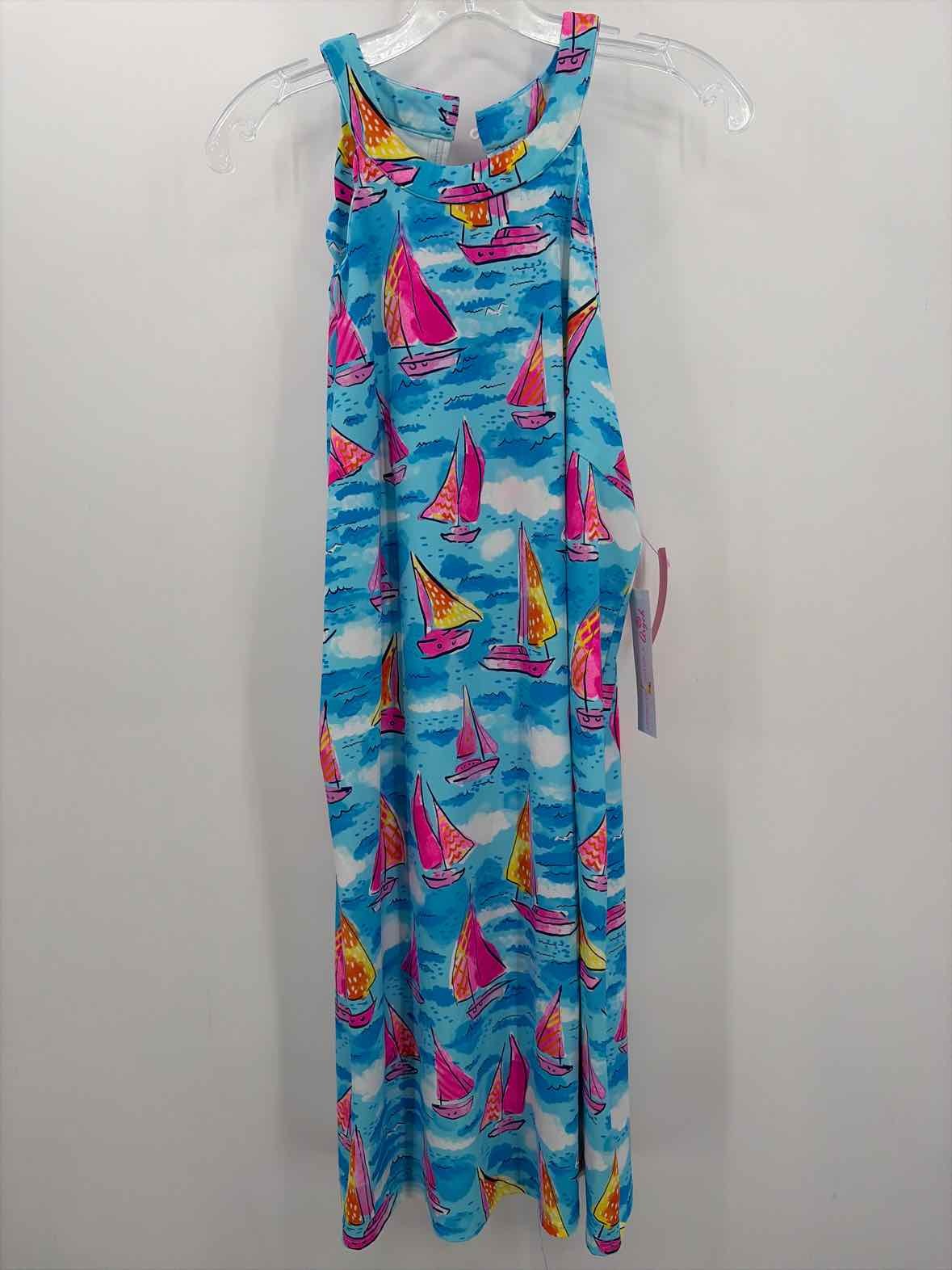 Pre-Owned Aryeh Blue Size XL Knee Length Sleeveless Dress