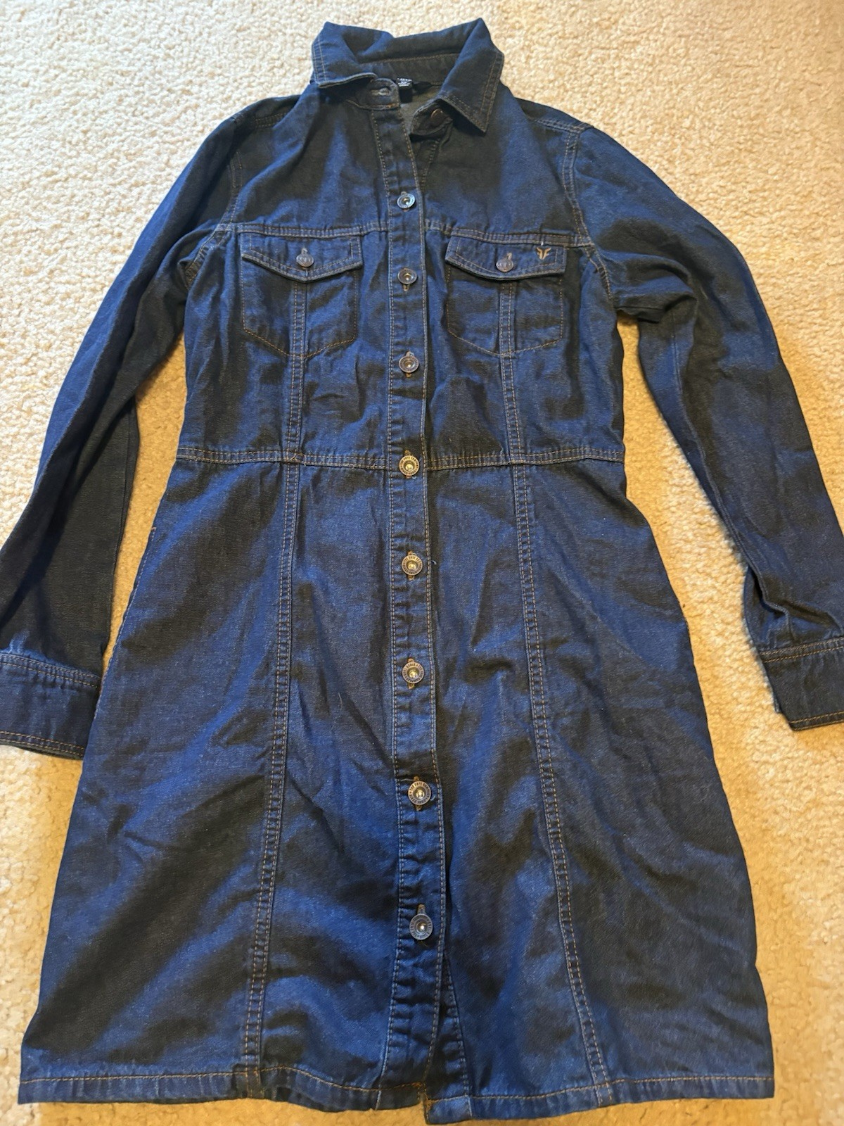 Frye Women’s Denim Dress Size Medium Dark Wash NEW XS