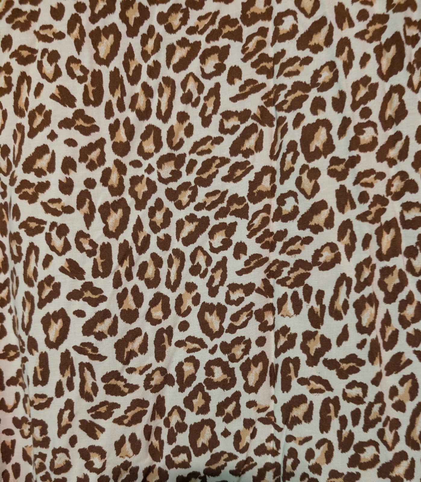 Nine West Leopard Print Sleeveless Tiered Dress Women’s Size Medium 100% Rayon
