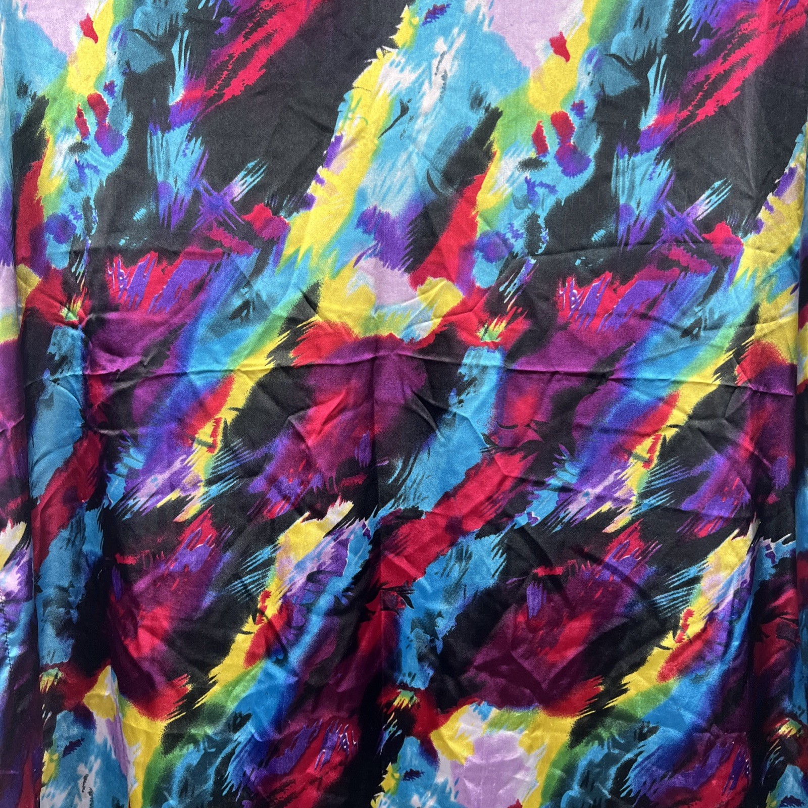 Sante Classics Multicolor Satin Sequin Trim Neck Pakistan Made Kaftan One Size