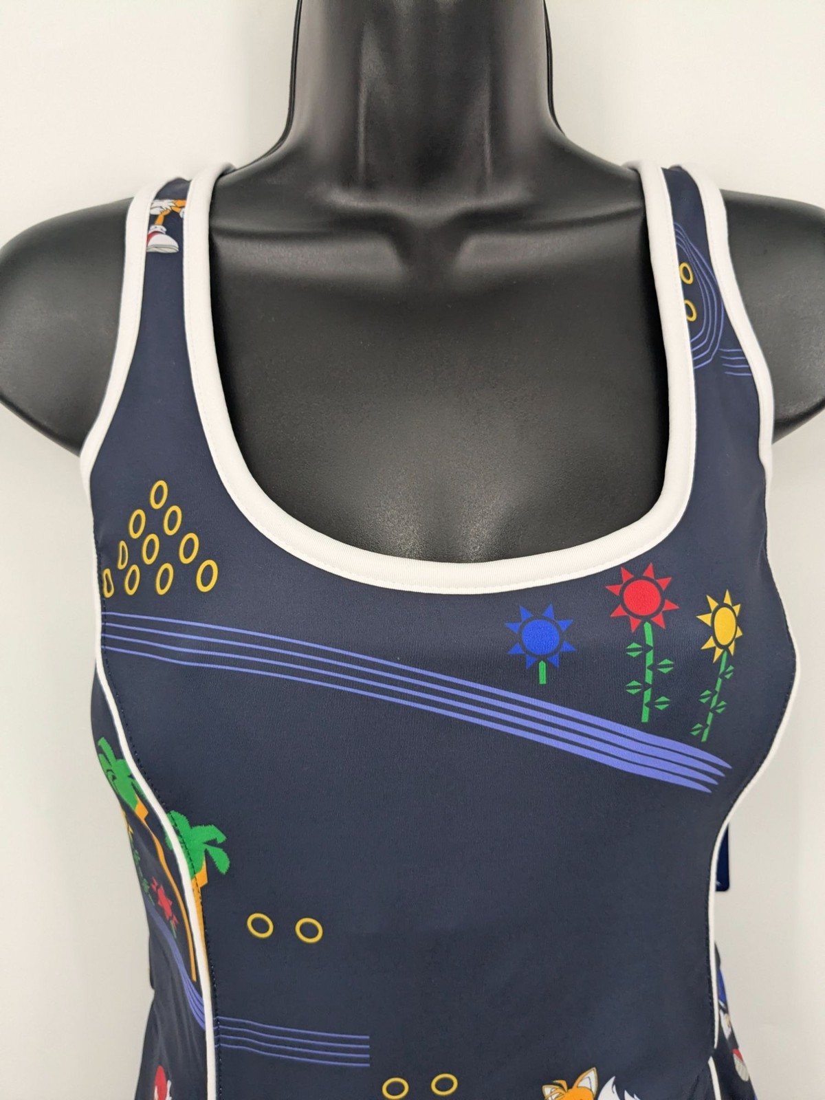 Sonic The Hedgehog Athletic Dress Built In Shorts Gamer Stretch Cosplay Large