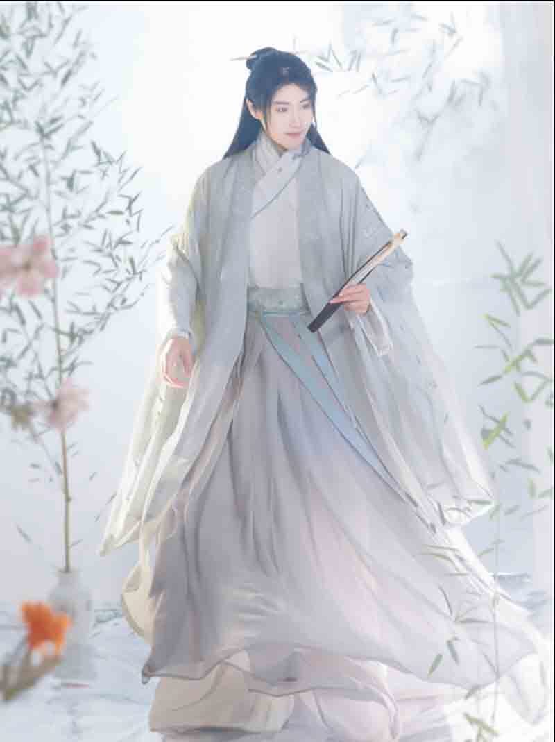 Chinese Tradition Hanfu Men Women Embroidery Hanfu Couples Costume Fancy Dress