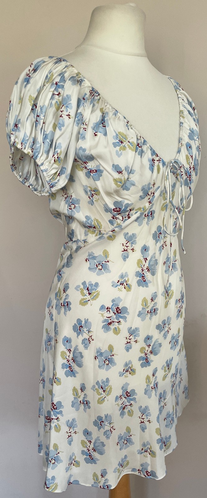 DOEN floral print silk-blend satin Sera mini dress