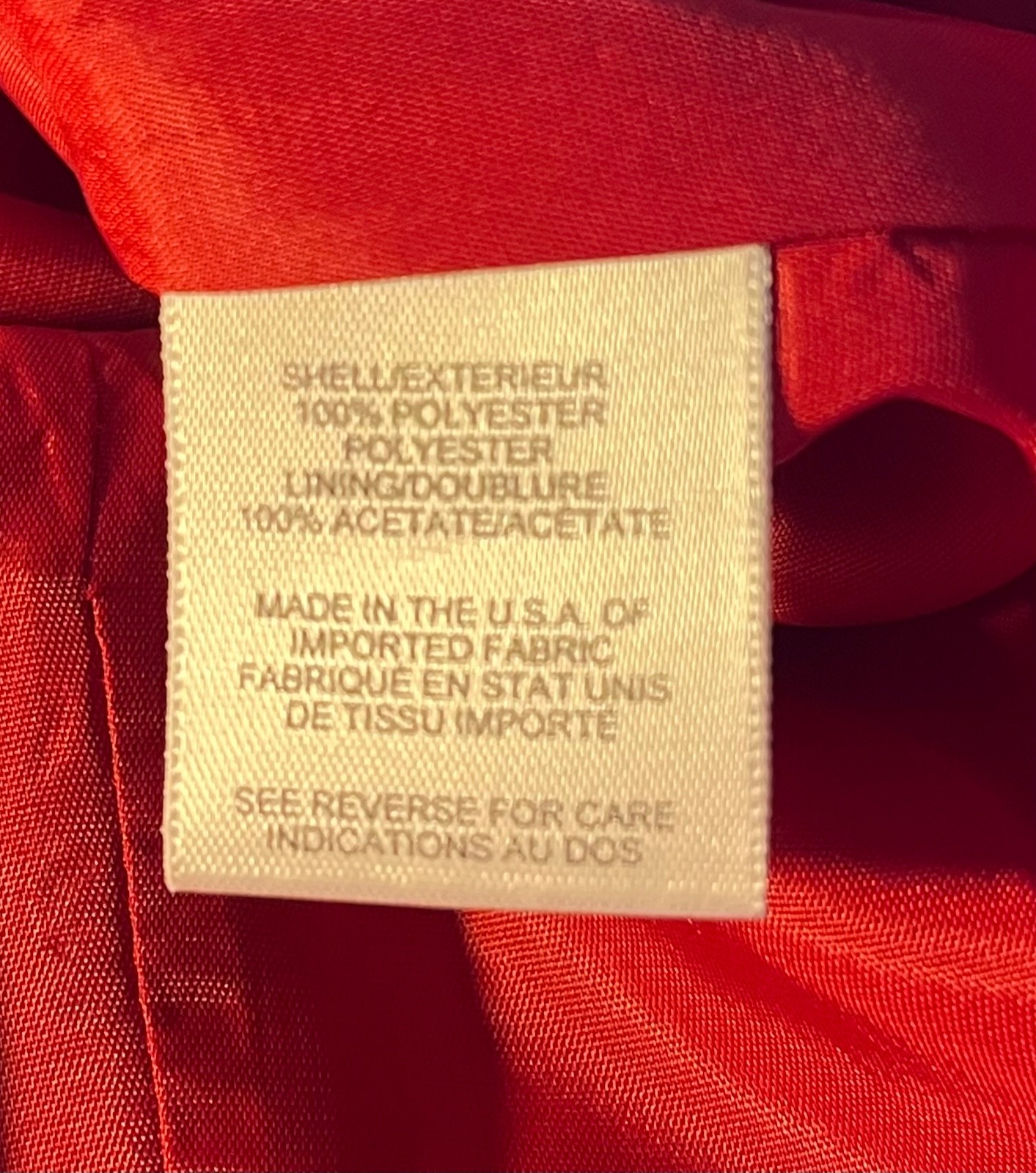 Talbots Petites Red Coat Dress Size 4 made in USA