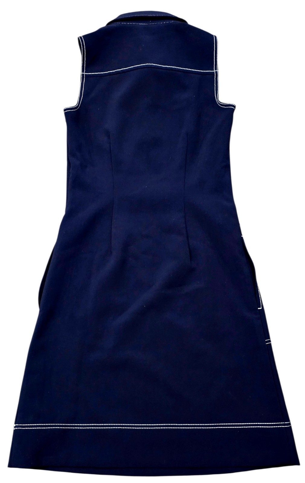 Tory Burch Pick Stitch Golf Dress Navy Women’s Sz 0 – NO Belt
