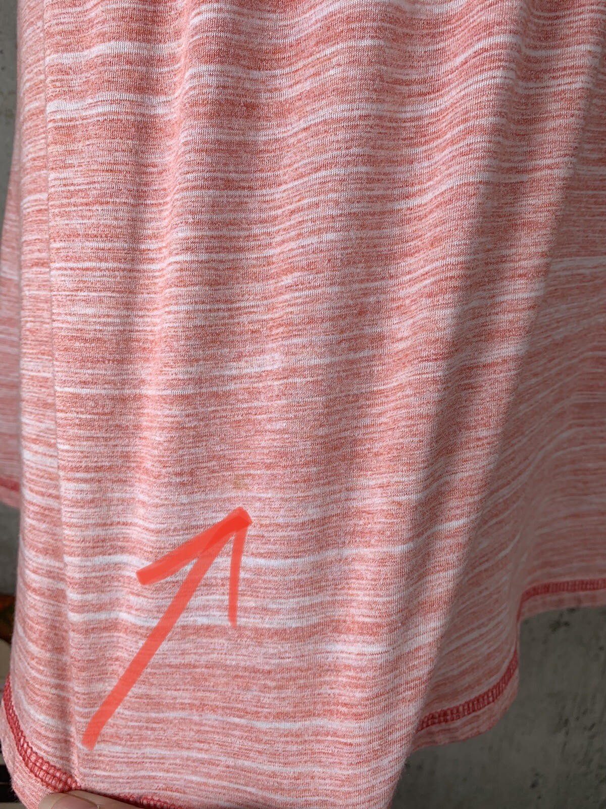 Prana Dress Size Small Heathered Pink Peach Short Sleeved Tie Waist Womens