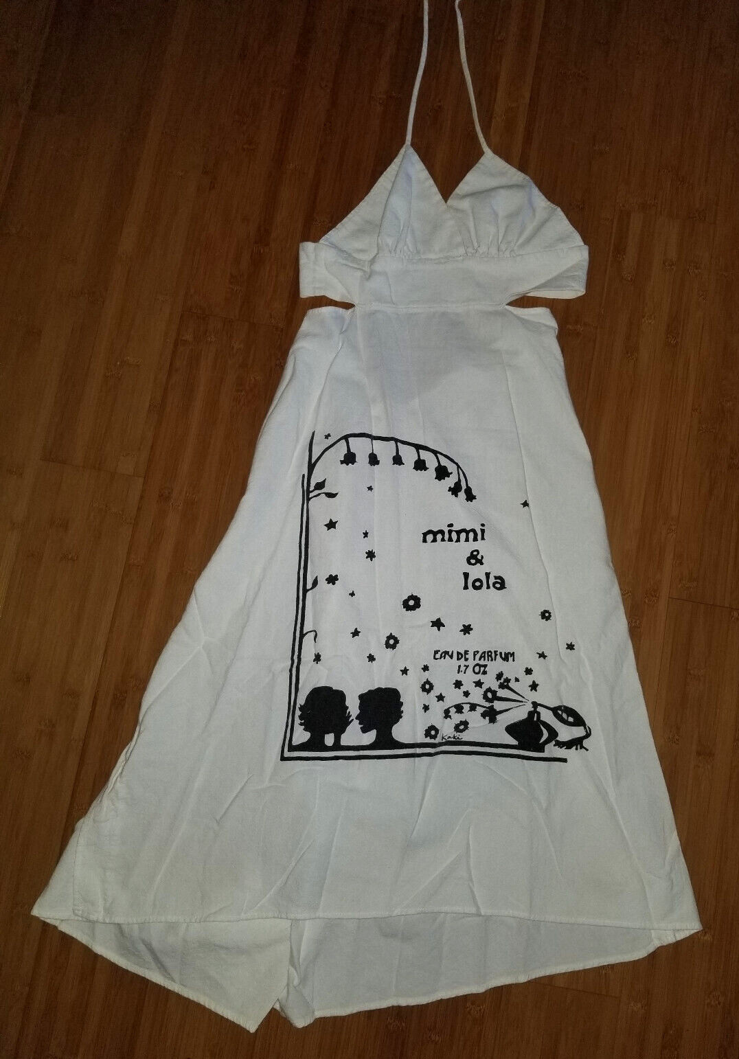 Candice Held Unique White Flour Sack Mimi & Lola Dress, XS
