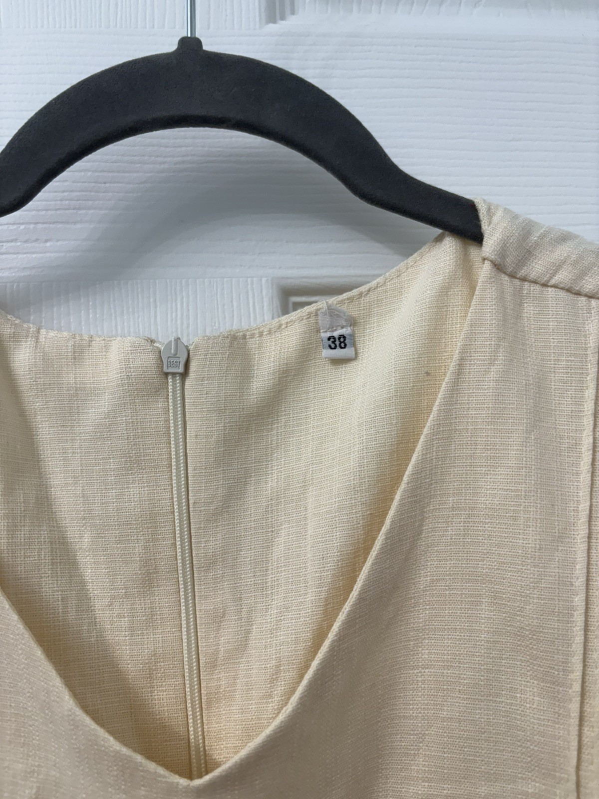 Vintage Guayabera Cotton Manta Embroidered Dress from Merida Mexico