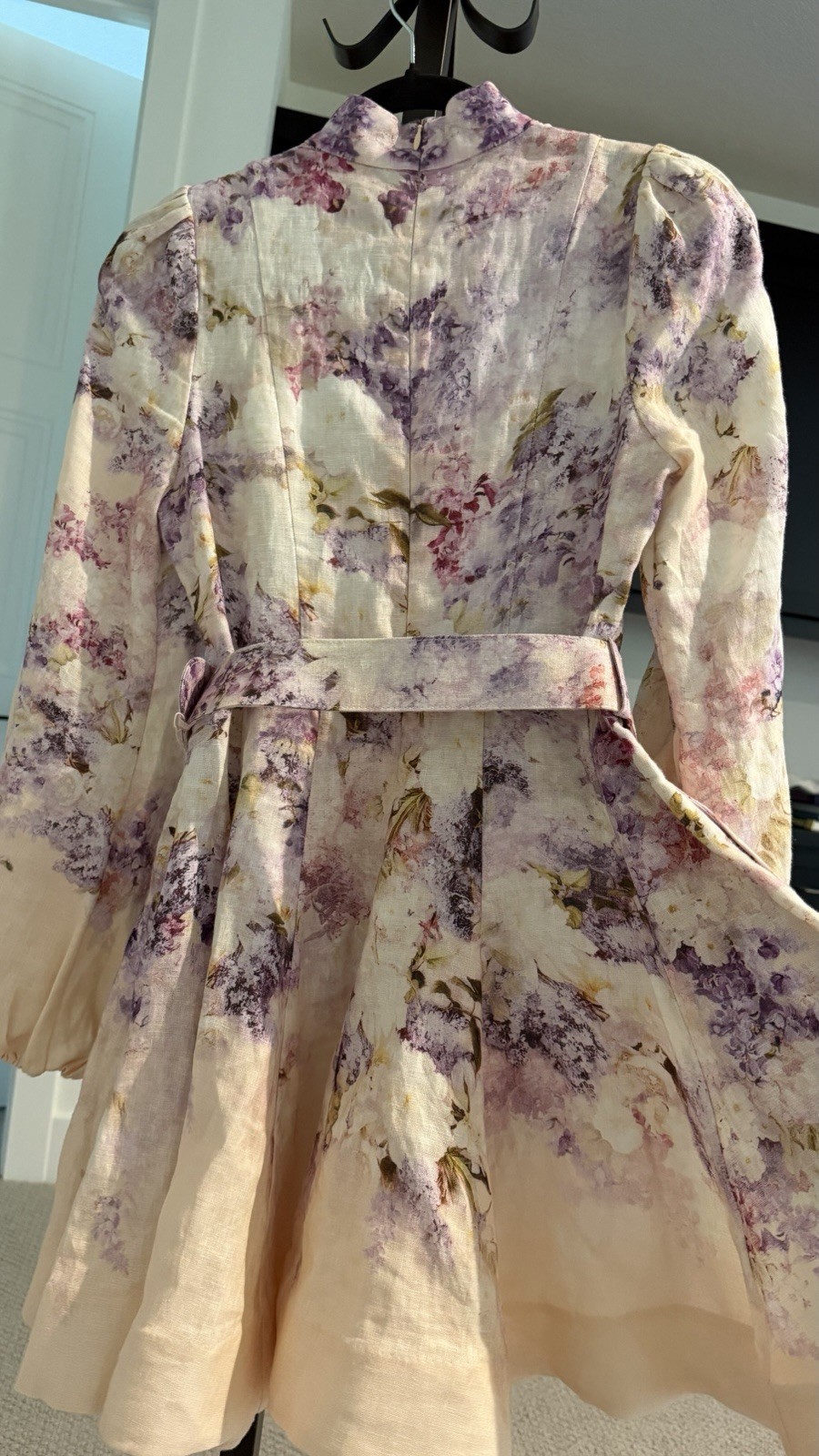 Zimmermann Style Lyrical Buttoned Mini Dress