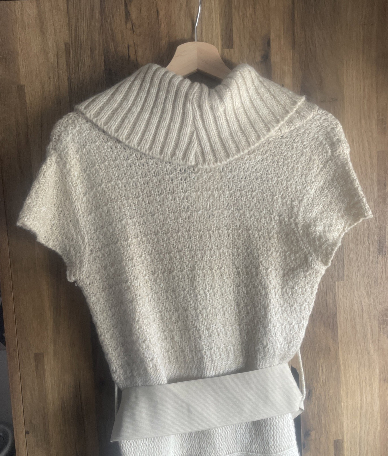 NEW Jane Norman Stone Cowl Neck Belted Knitted Dress – Size 12 NWT –Vintage Y2K
