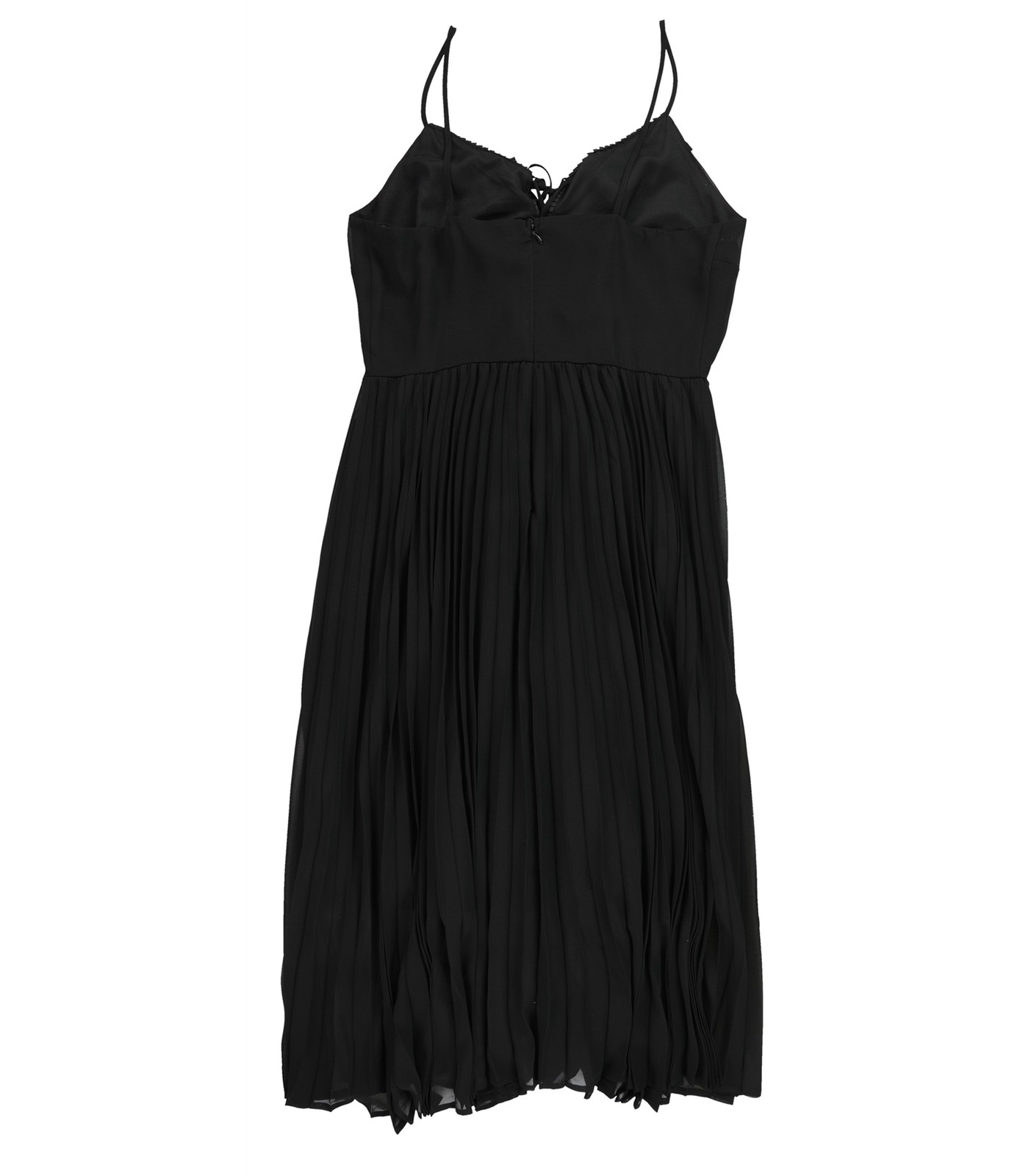 bar III Womens Ruffled Pleat Fit & Flare Dress, deepblack, 10