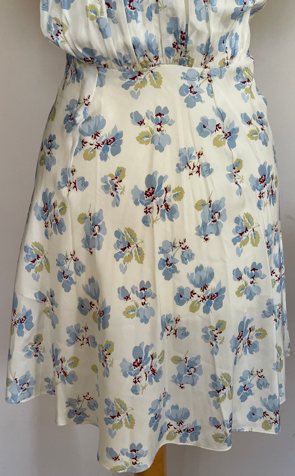 DOEN floral print silk-blend satin Sera mini dress