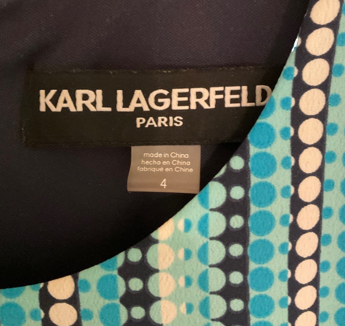 Karl Lagerfeld Paris, Maxi Dress Size 4, With Tie Belt