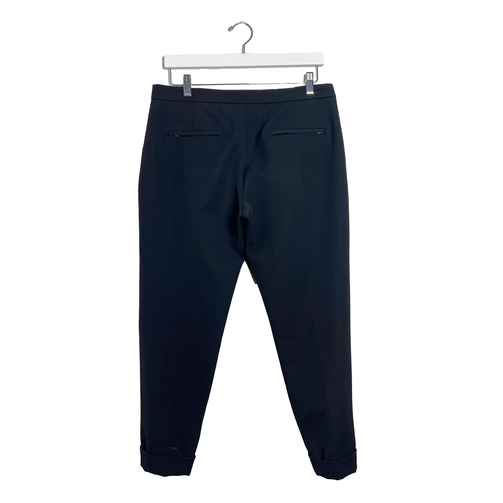 Prada Technical Wool Blended Cuffed Trousers 44/W32