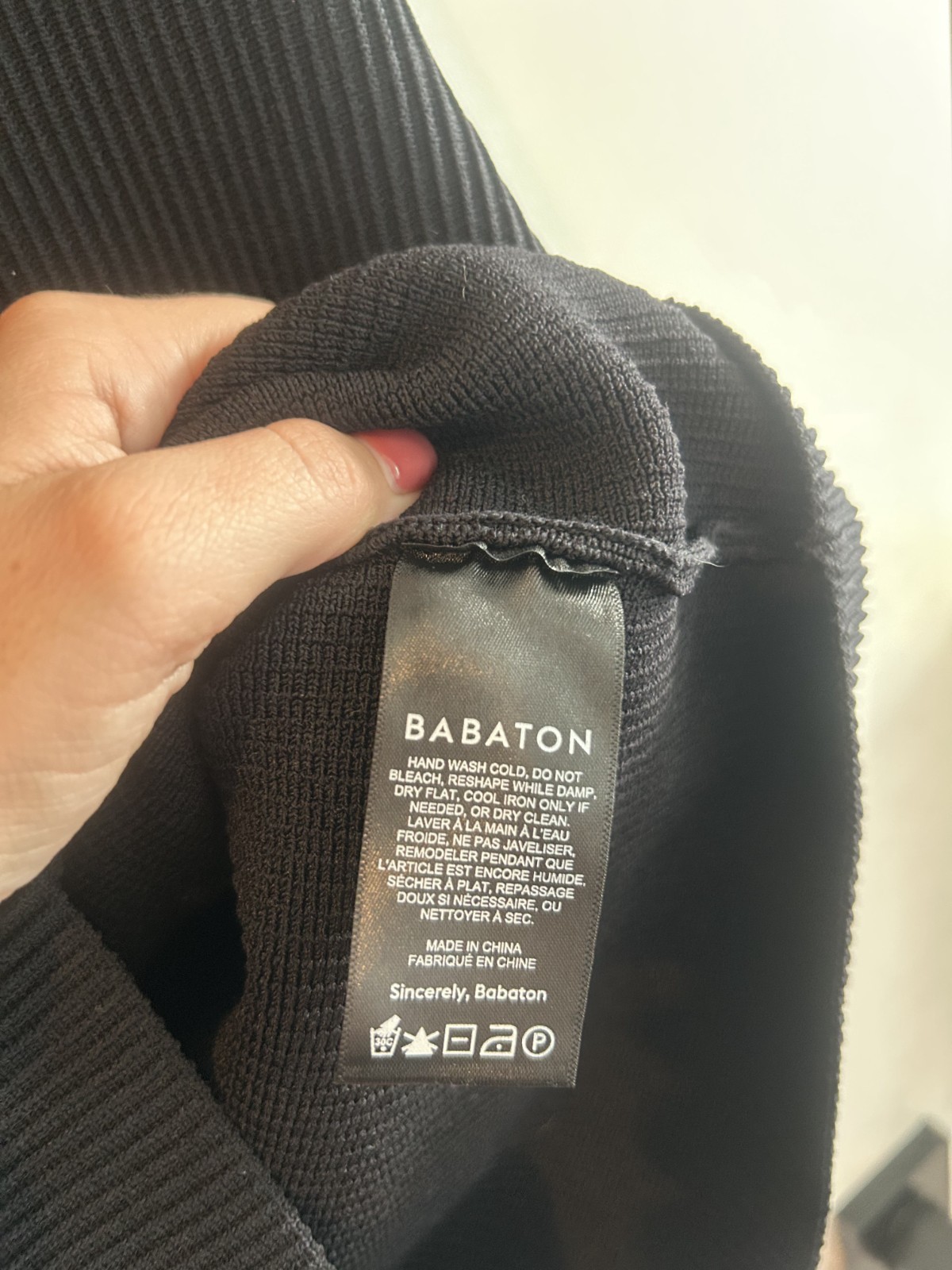 Aritzia Babaton Black Sculpt Knit Tank Mini Dress Size Medium
