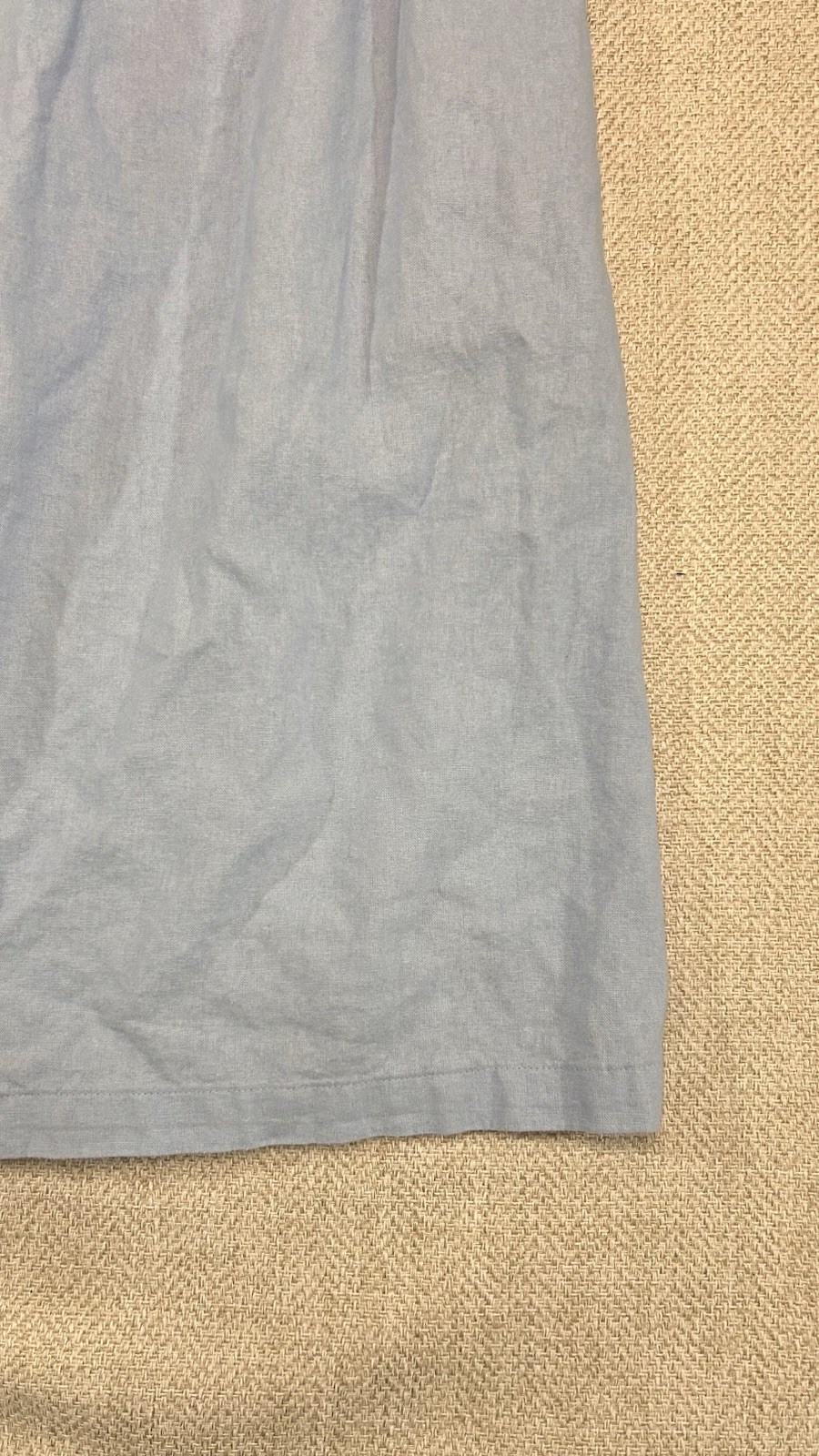 Isabel Maternity by Ingrid & Isabel Blu Casual Linen Dress Size Small Baby Doll