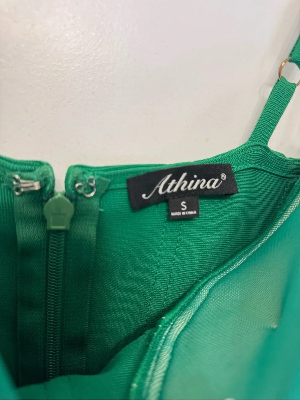 Ruched Emerald Bustier Mini Dress with Adjustable Straps
