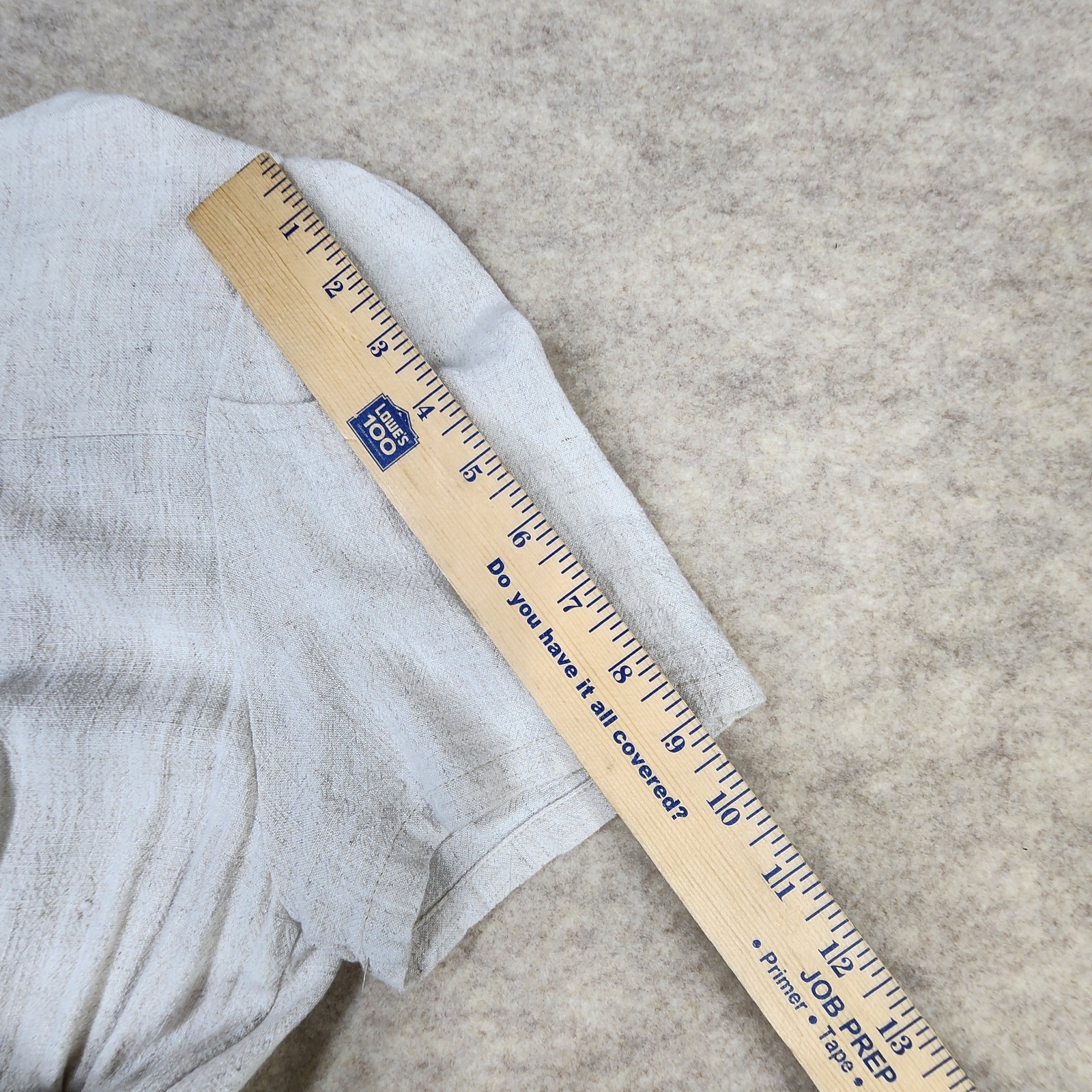 Roolee Maxi Dress Ivory Linen Blend Women L Button Front Cottagecore