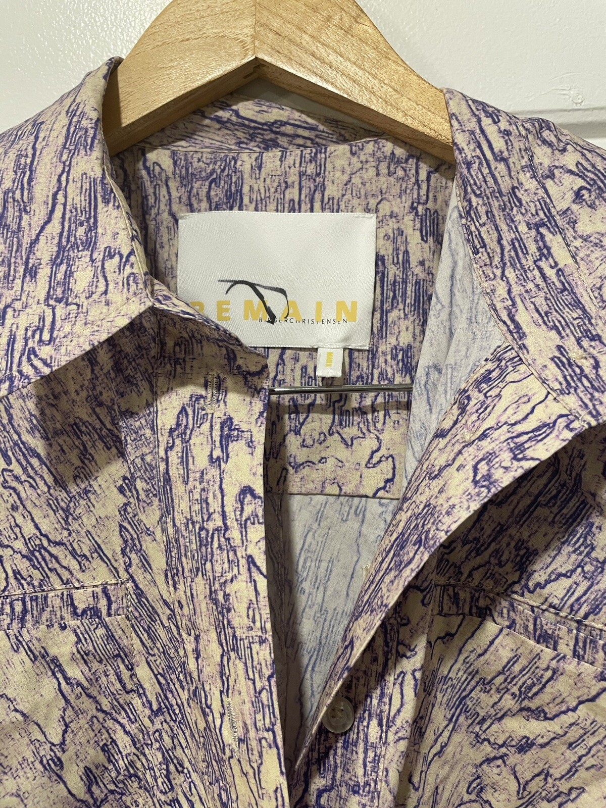 NEW Remain Birger Christensen Purple Marika Dress Shoulder Pads Size 2 Designer