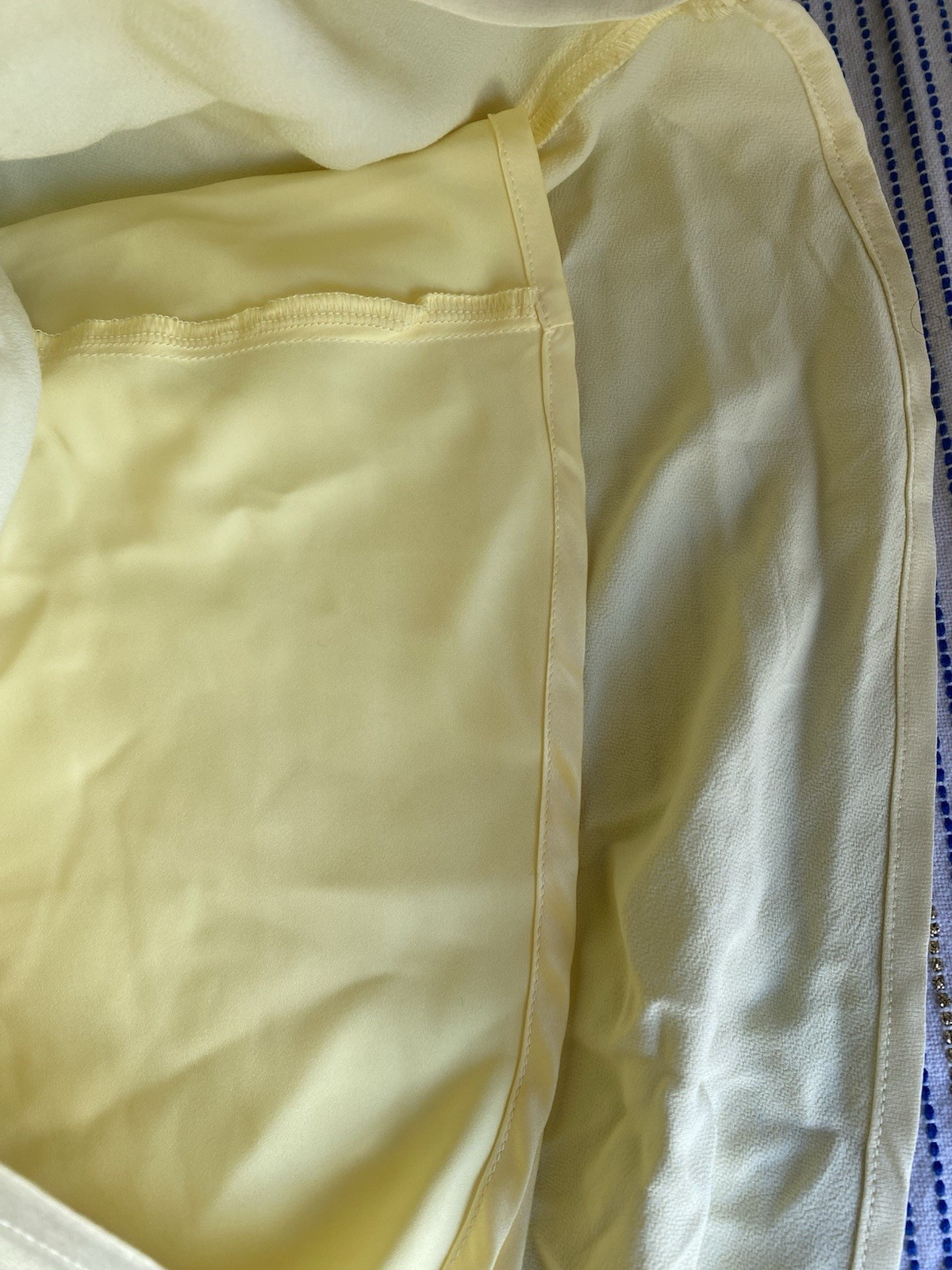 MESHKI Butter Yellow Satin Low-Cut Back Sleeveless Maxi Dress Size XS NWT