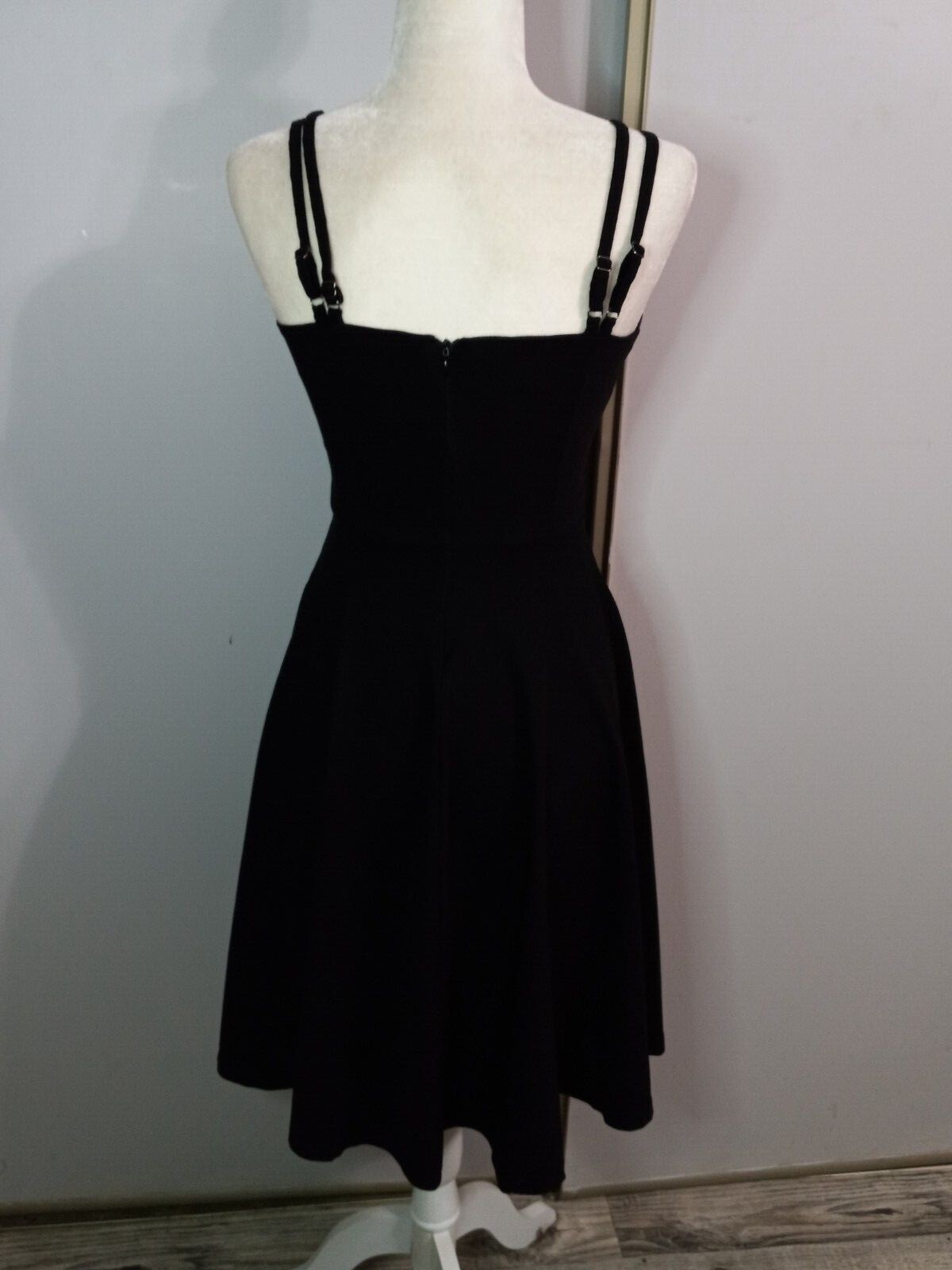 Gown Town Small Black Fit n Flare Dance Occasion Retro School Dress