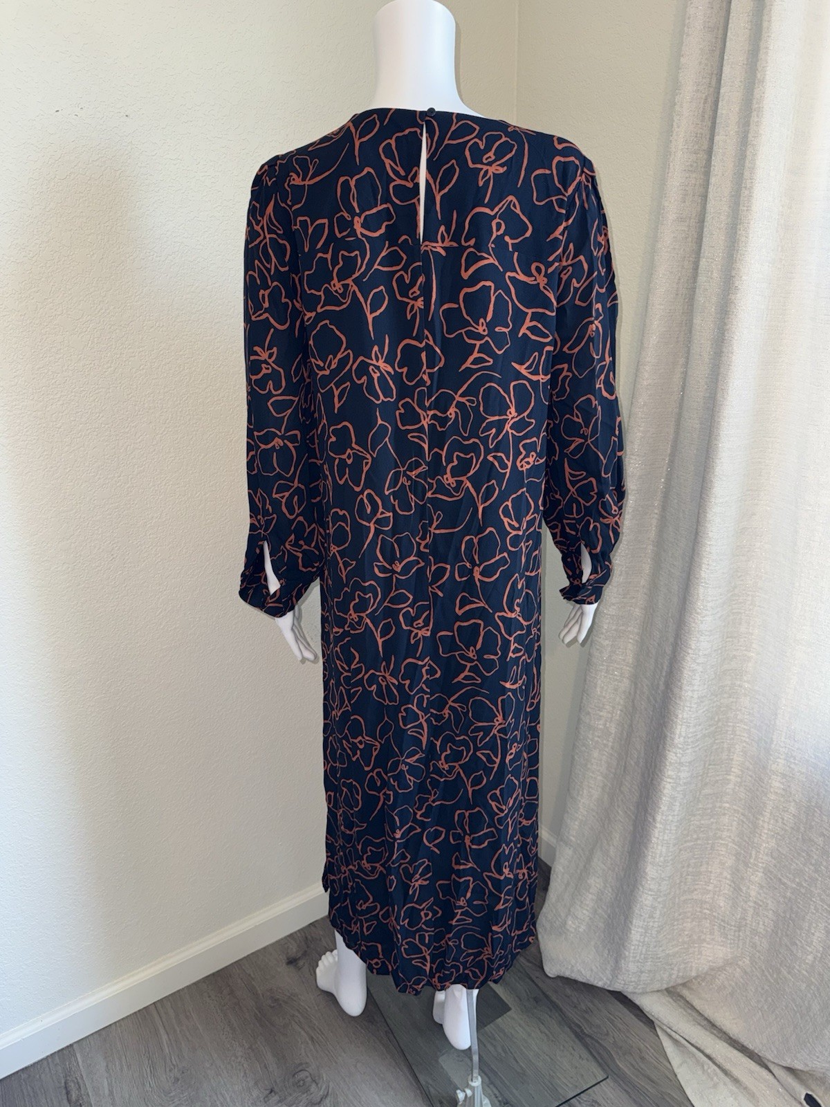 Phase Eight Cosmo Abstract Print Midi Dress – UK 12 Approx. US 8