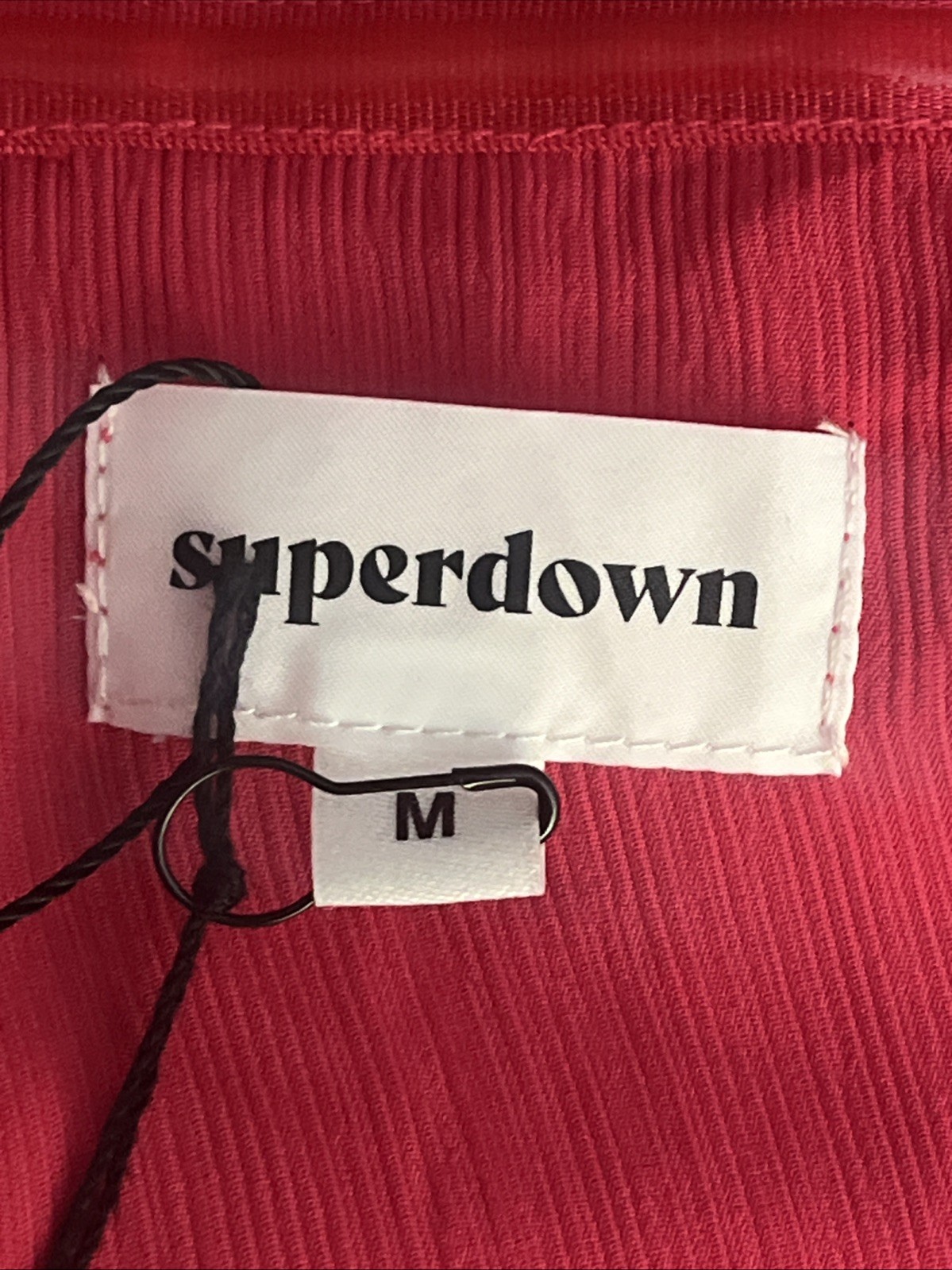 Superdown Women’s Front Slit Pink Asher Non-Slip Strapless Dress Size Medium