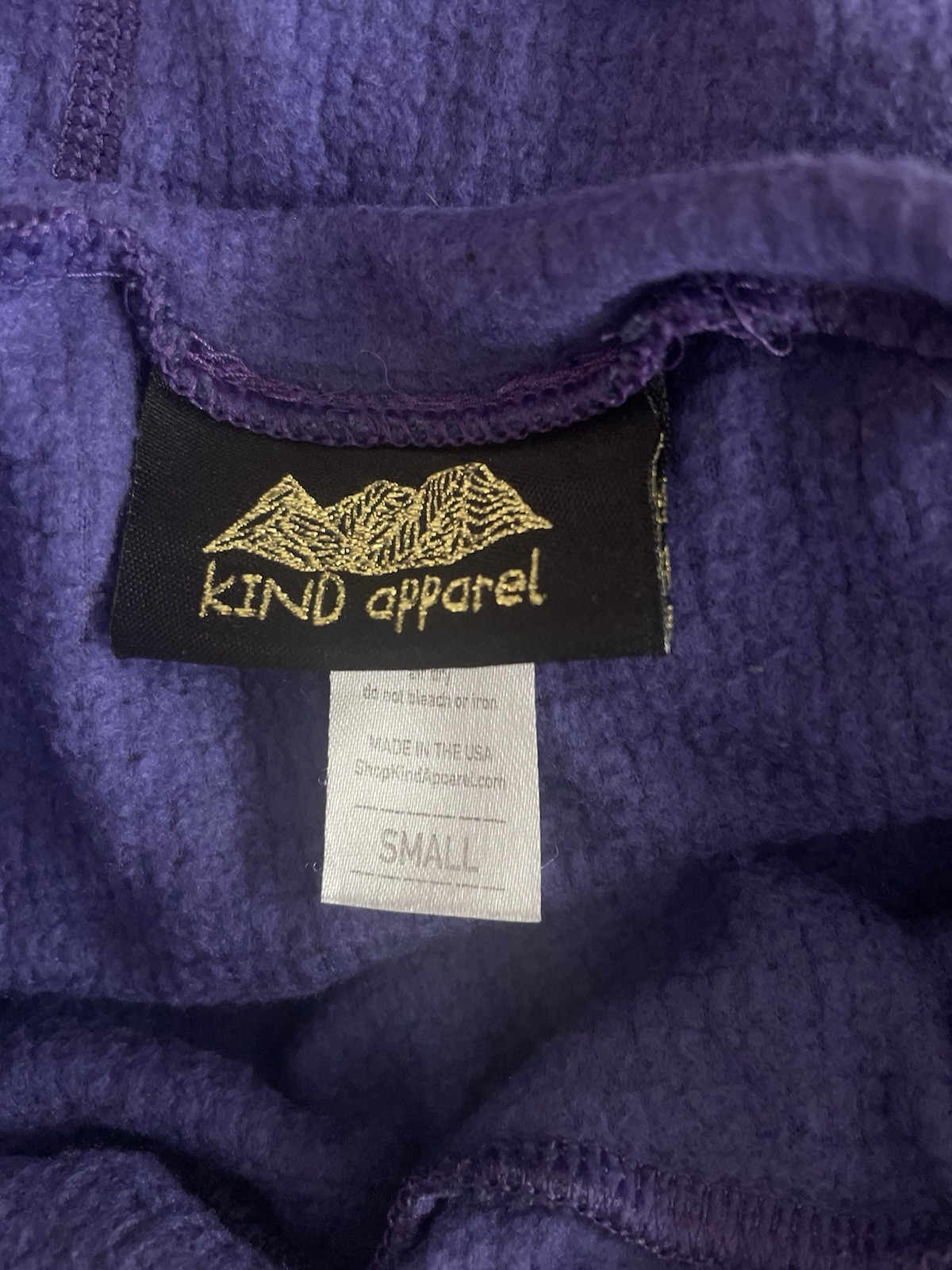 KIND APPAREL (Youer) Treasure Micro Grid Fleece Longsleeve Hoodie Dress Size S