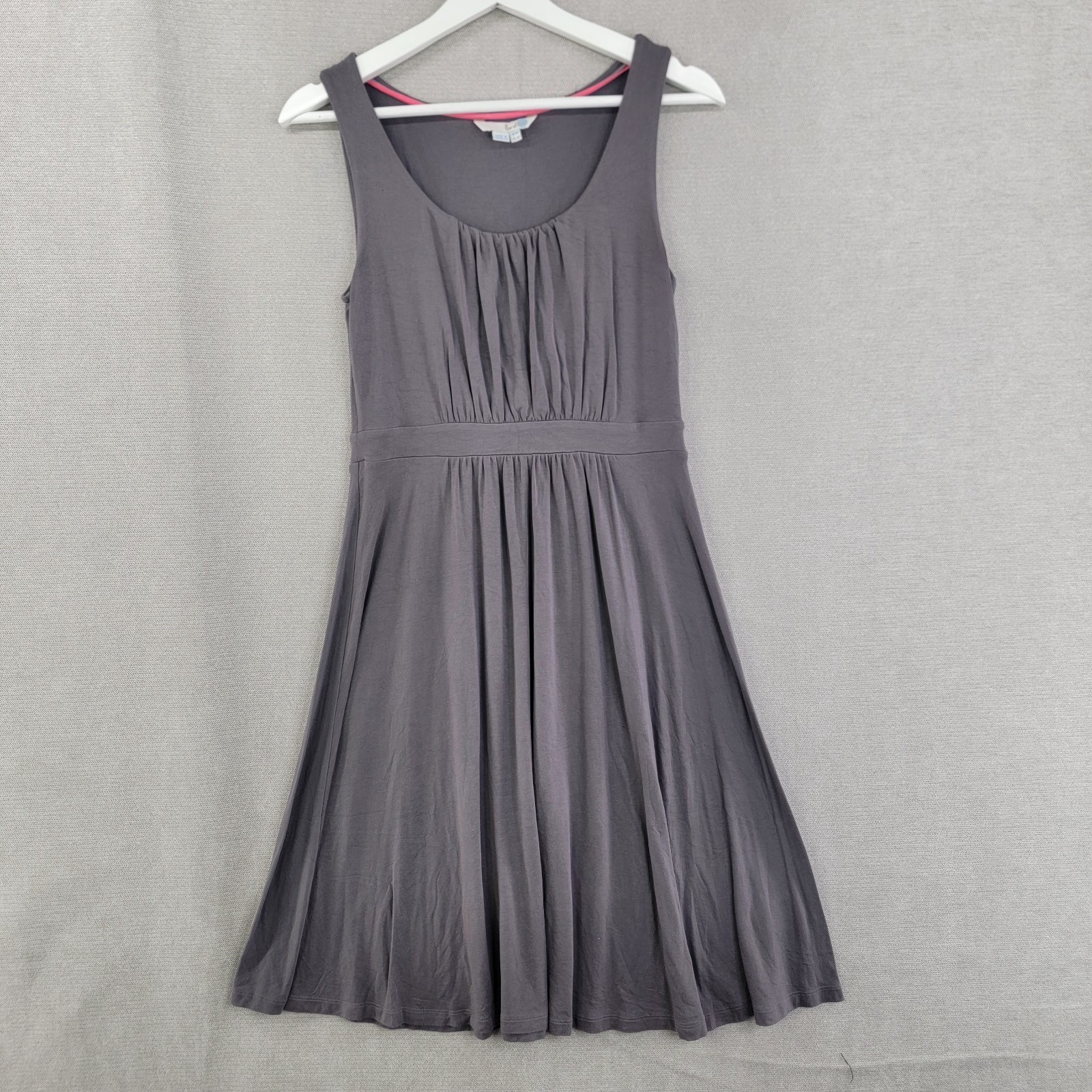 Boden Womens Dress Empire Waist Athletic Size 6 Petite Gray Knit Stretch Comfort