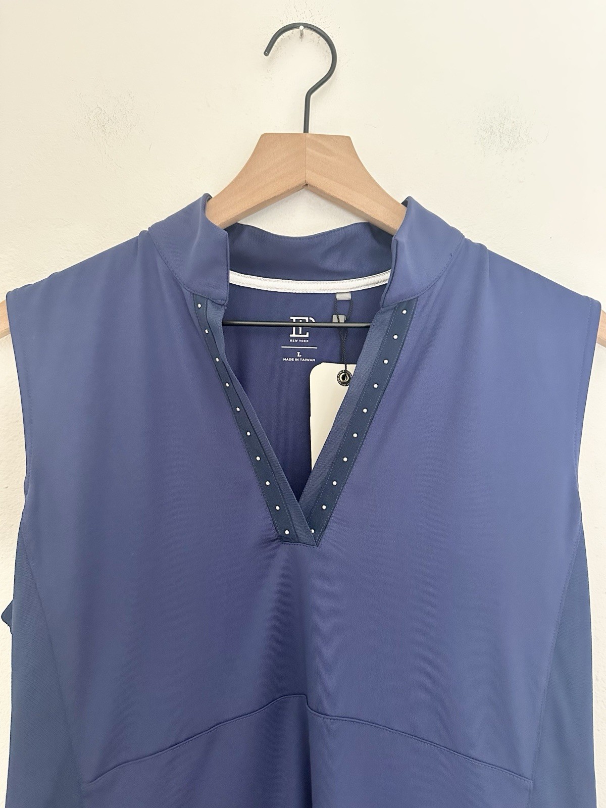 EP NY Athletic Golf Dress Womens Large Blue Detachable Shorts UV 50 + Tennis NWT