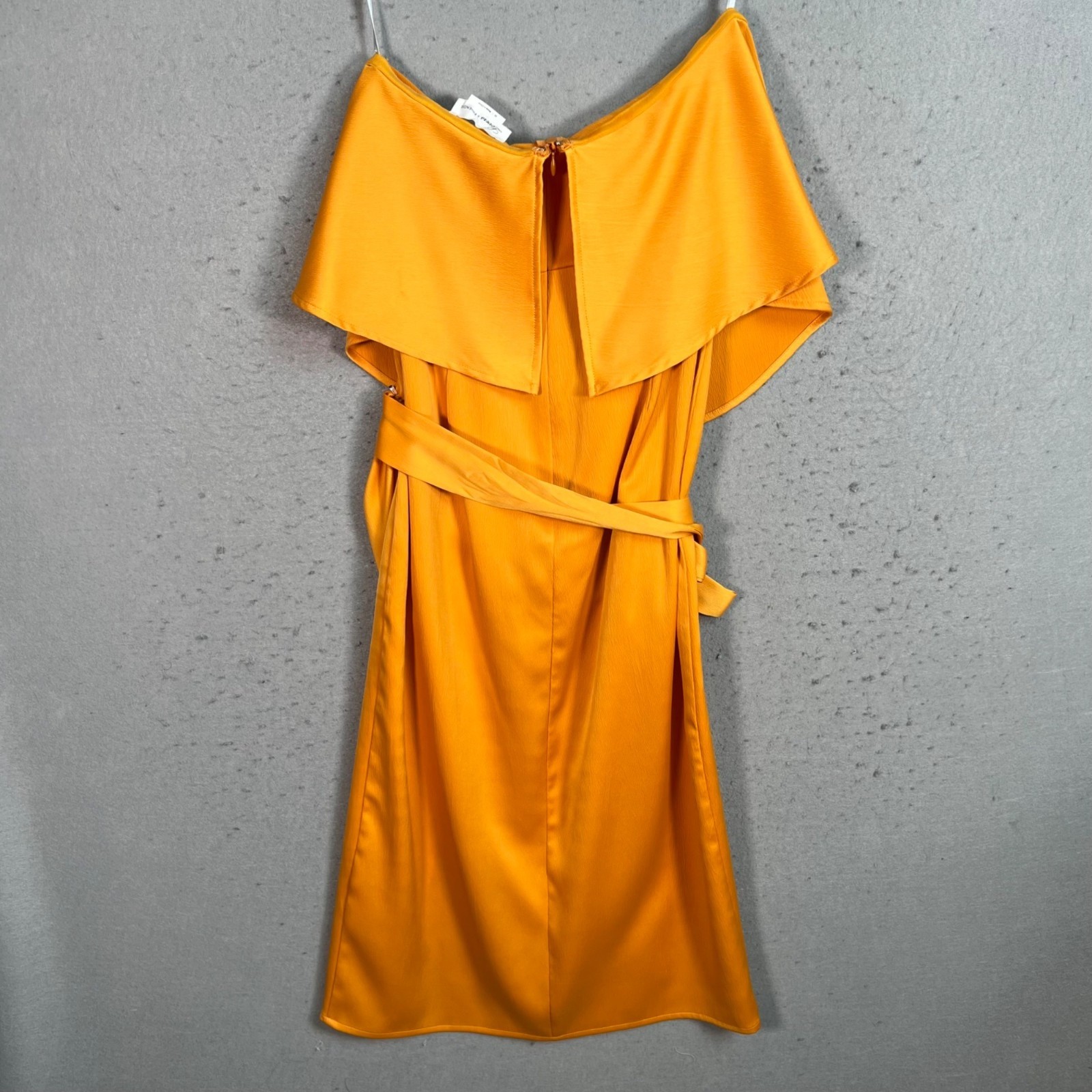 Lovers + Friends Womens Size XS Off-Shoulder Orange Wrap Dress