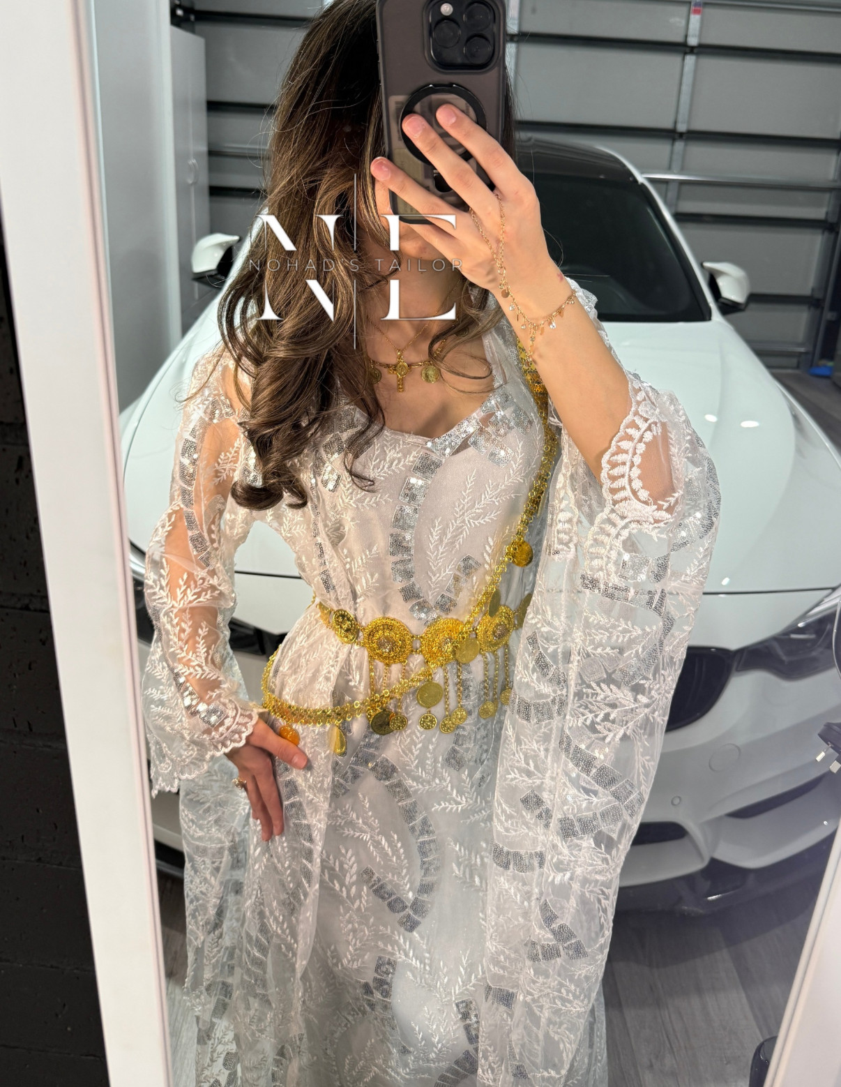 White Kurdish Gown (Jilli Kurdi)
