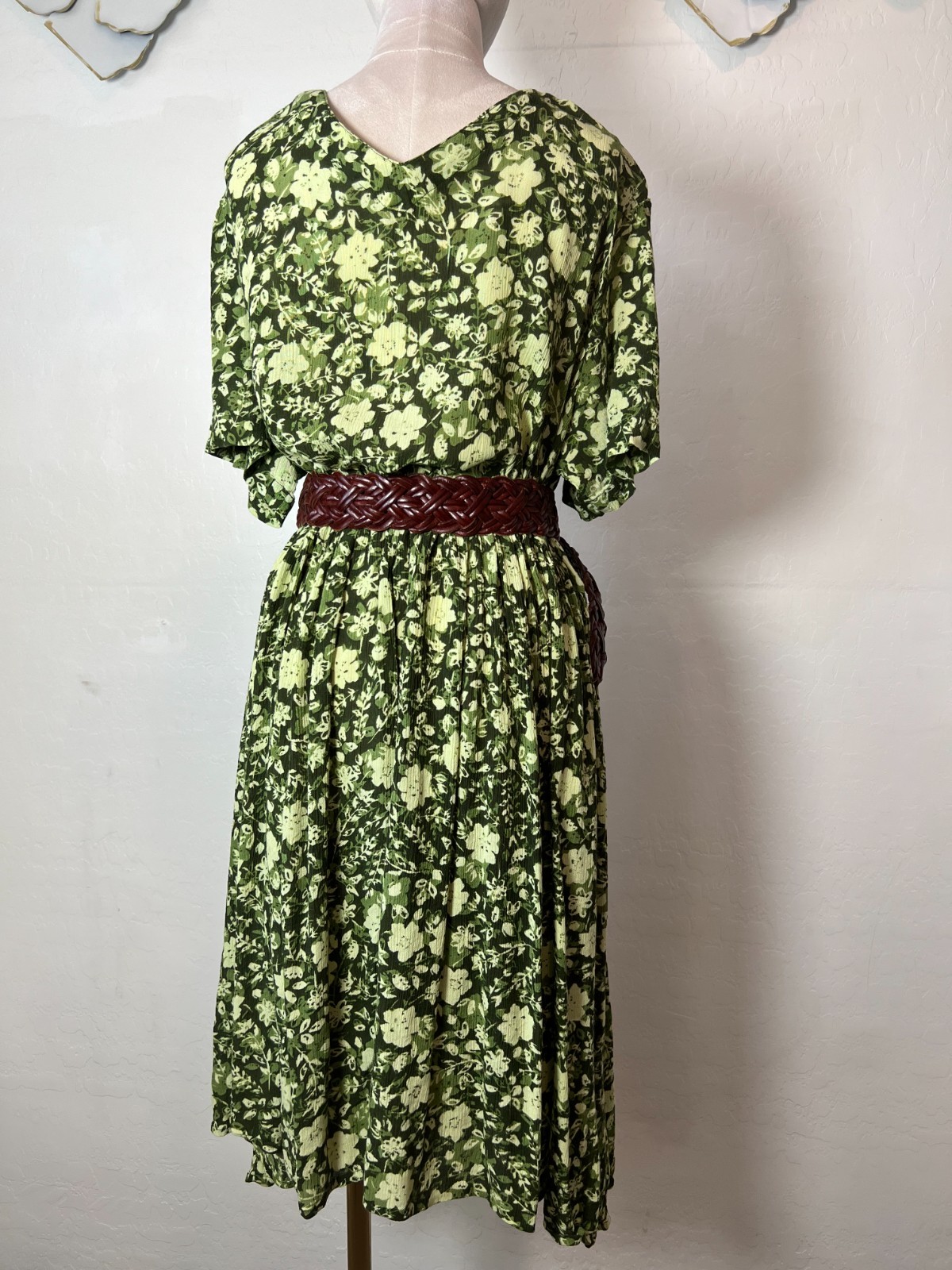 Woman Within 100% Rayon Floral Summer dress size 22 W
