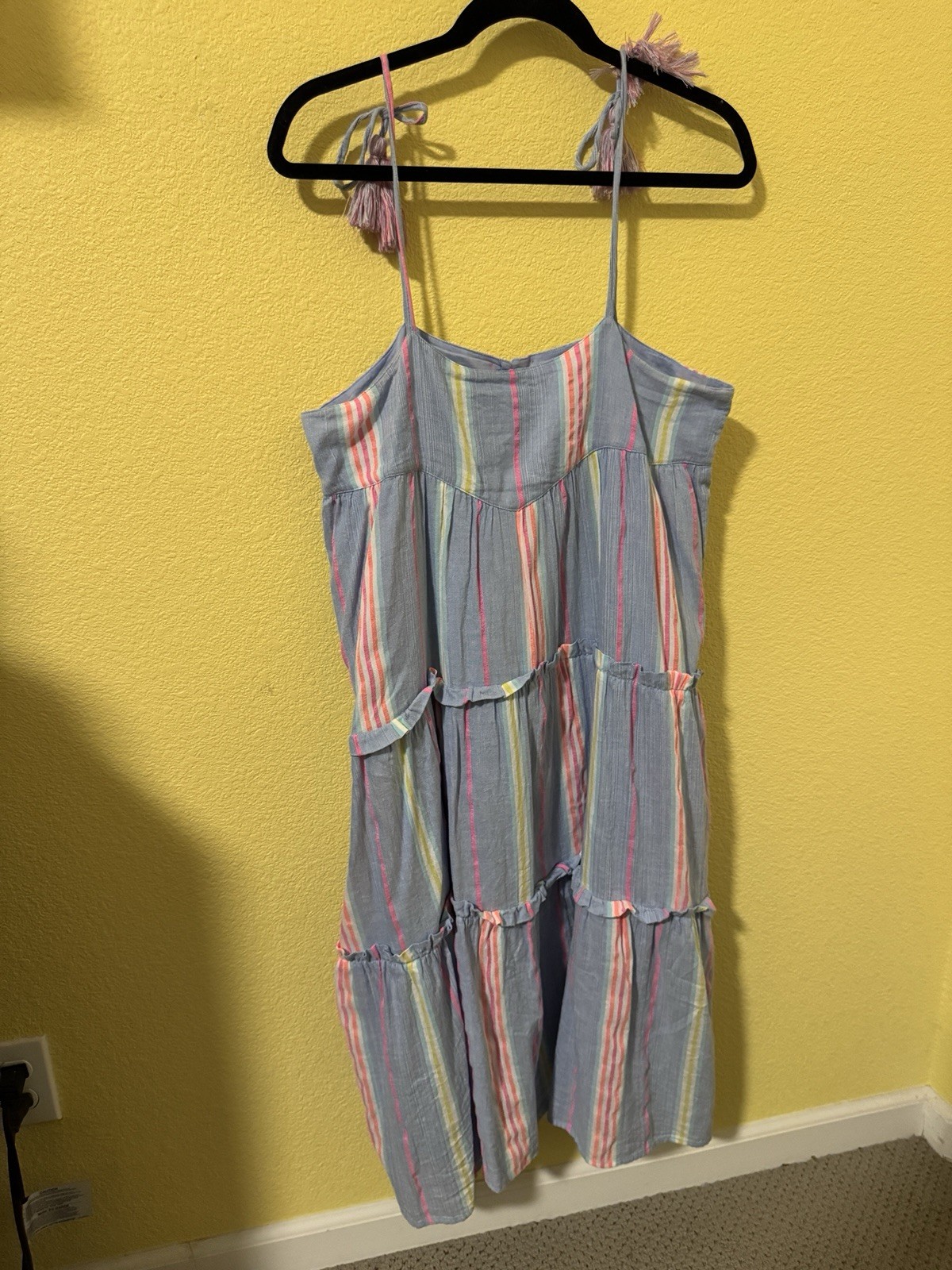 Anthropologie DRA Los Angeles Women’s M Noelle Striped Midi Summer Dress