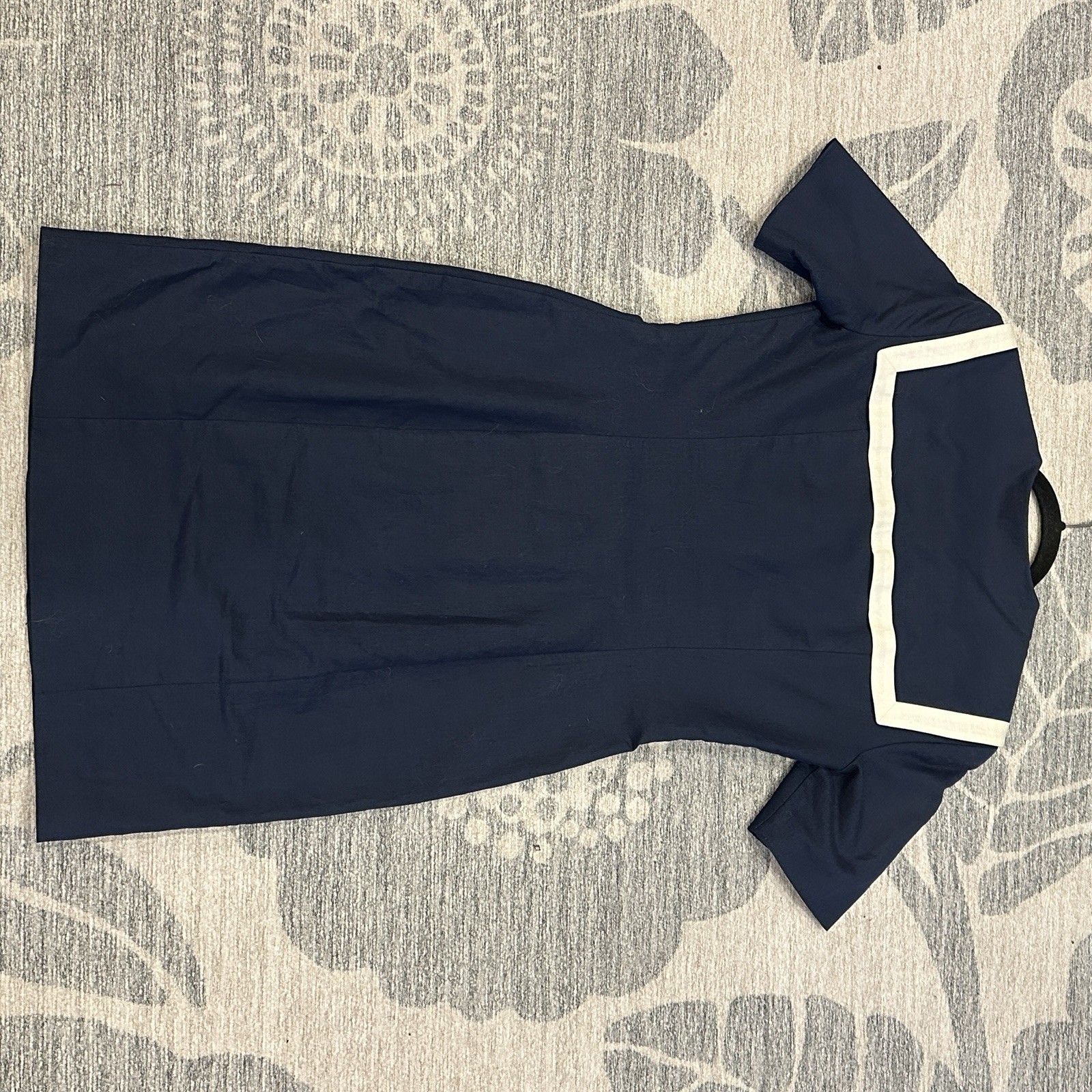 Vintage 90s Laura Ashley Nautical Blue Blazer Sheath Dress Sailor US Size 8