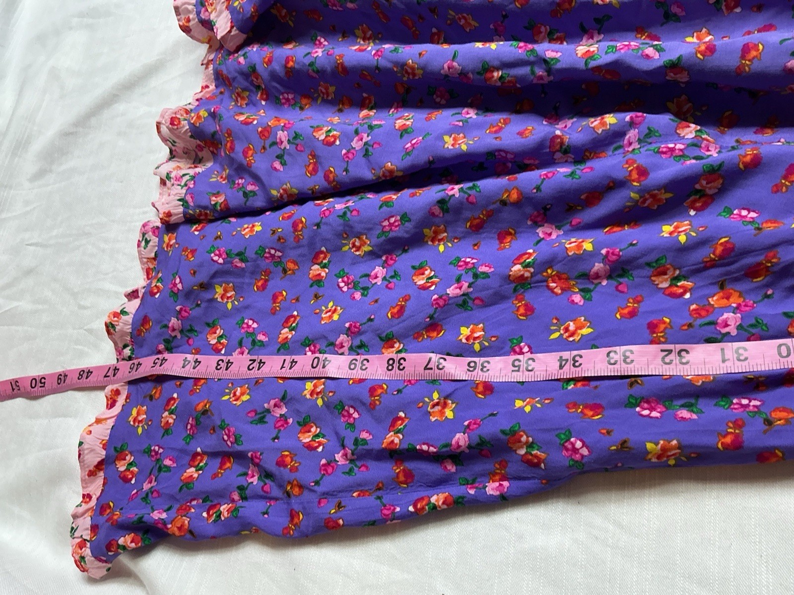BETSEY JOHNSON Floral Smock-Waisted Maxi Dress SzM, Boho Cottagecore