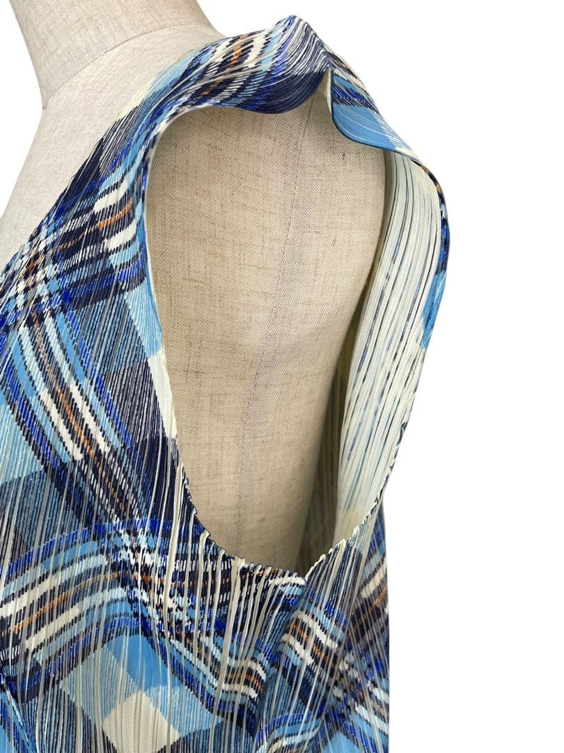 PLEATS PLEASE Issey Miyake Dress Check Pattern Size 3