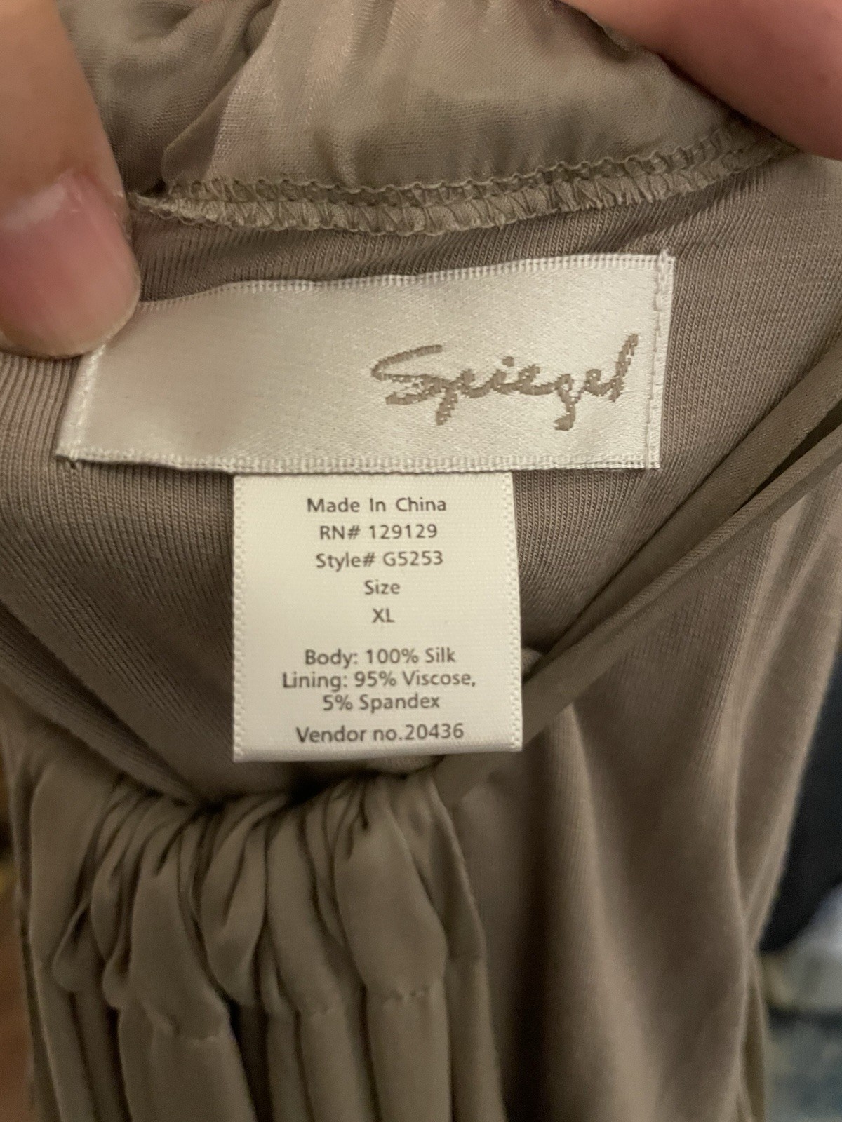 SPIEGEL maxi dress XL gray