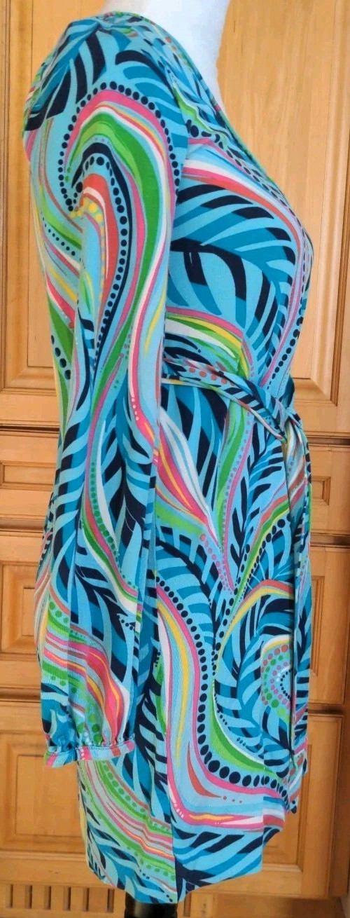 Lilly Pulitzer Multicolor Silk/ Cotton Blend Tunic Dress Tropical Resort XS