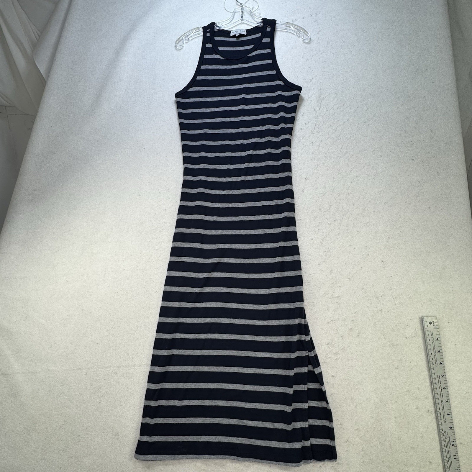 Michael Stars Ruby Striped Midi Dress Sz Small Bodycon Beach Nautical Coastal