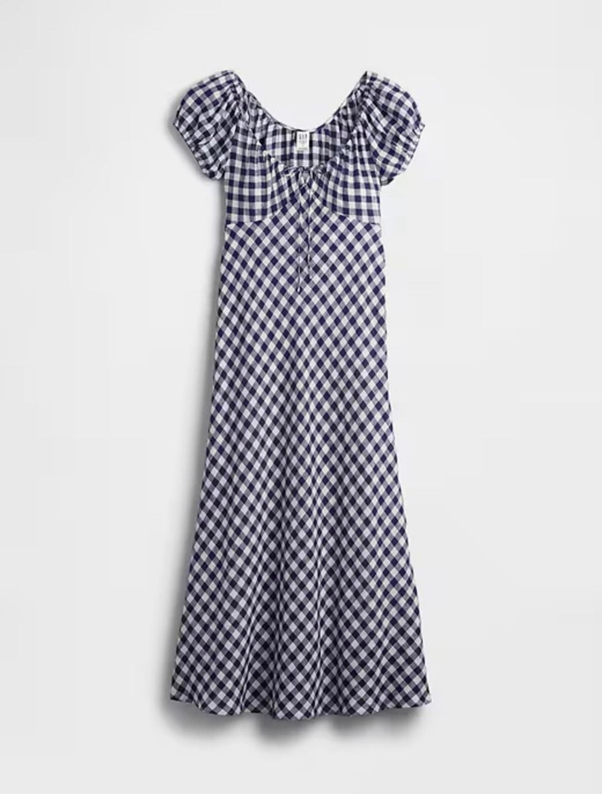 Gap x DÔEN 100% Linen Gingham Midi Dress