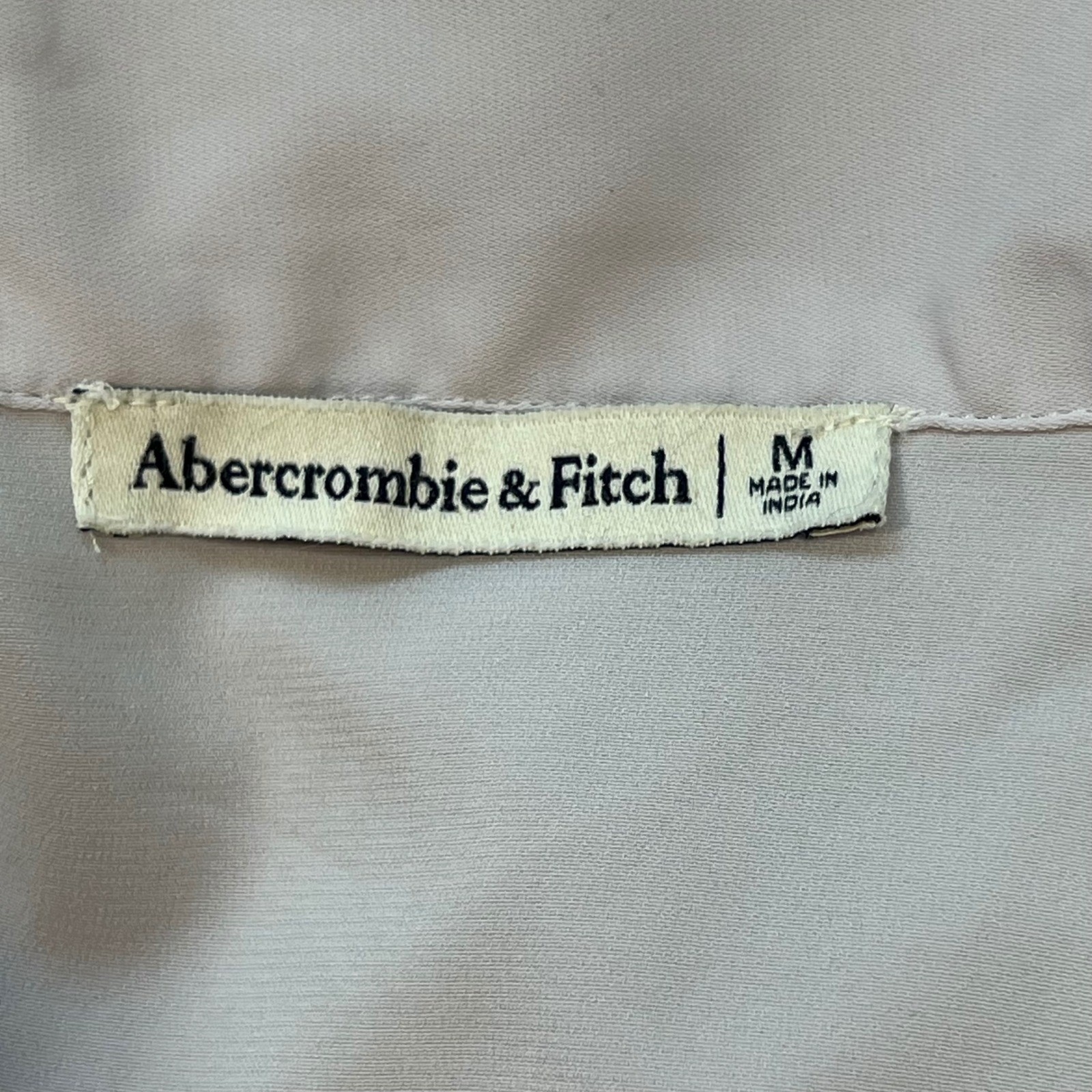 Abercrombie & Fitch Wrap Mini Dress Long Sleeve Collared Purple Size M