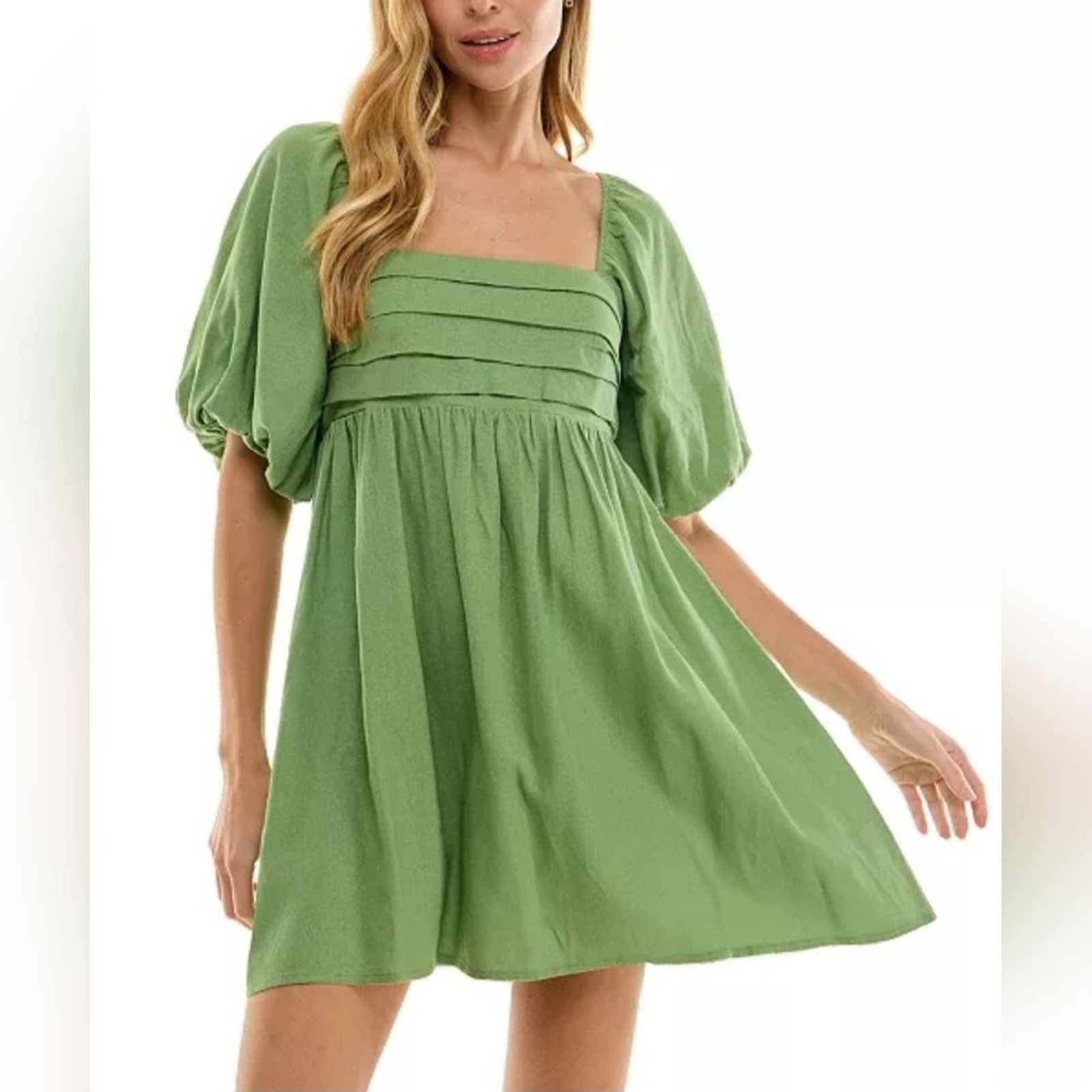City Studio’s Balloon-Sleeve Babydoll Dress Size Large