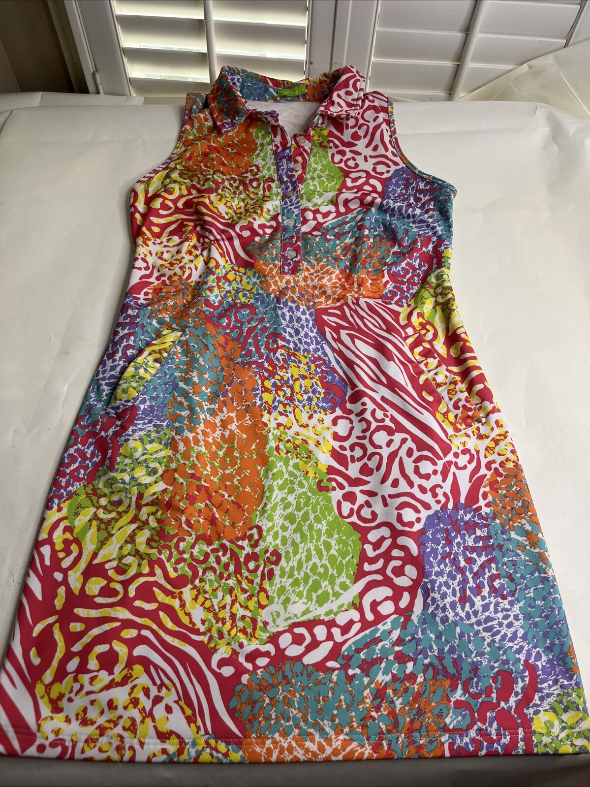 Tee 2 Sea Colorful Golf Dress With Pockets Small