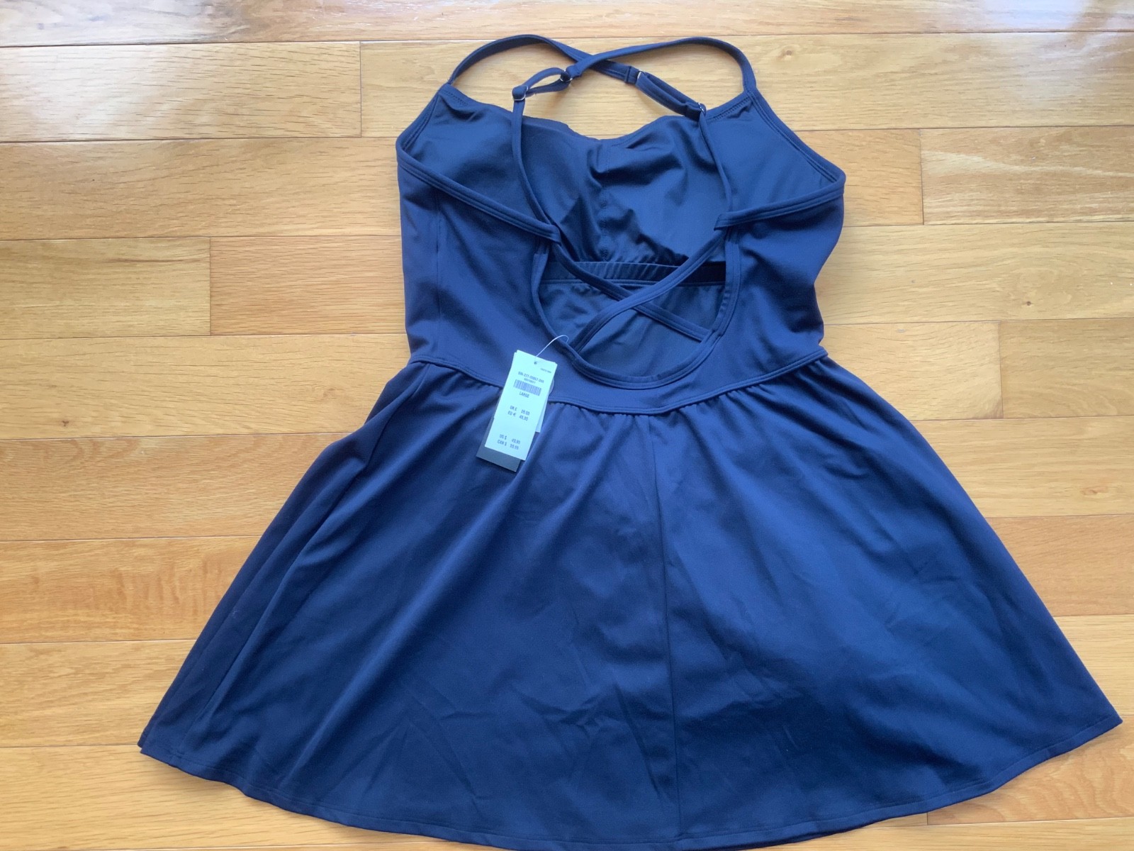 Hollister Gilly Hicks Active Dress w built-in shorts NAVY LARGE NWT