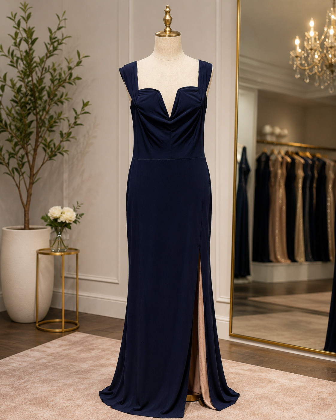 City Studio Deep Royal Blue Evening Gown – Size 20W – New, Never Worn